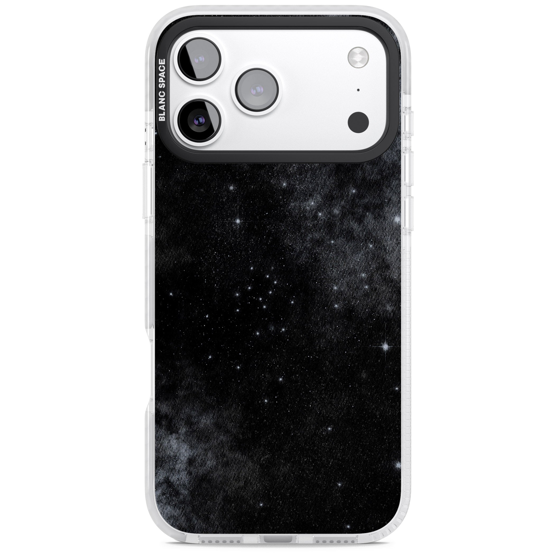 Night Sky Galaxies: Shimmering Stars iPhone 17 Pro Impact Pro Clear Phone Case