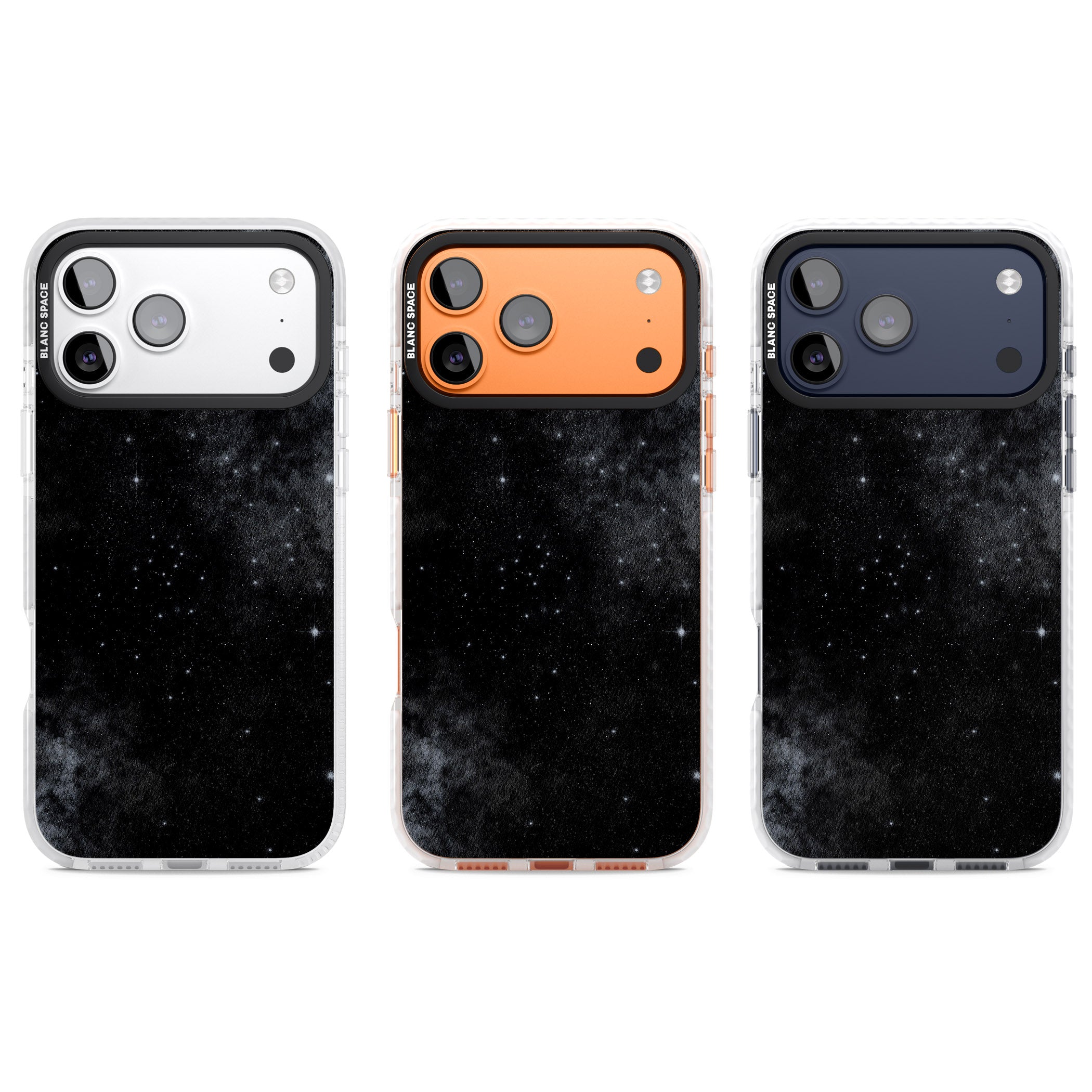 Night Sky Galaxies: Shimmering Stars iPhone 17 Pro Impact Pro Clear Phone Case APT Impact Protection