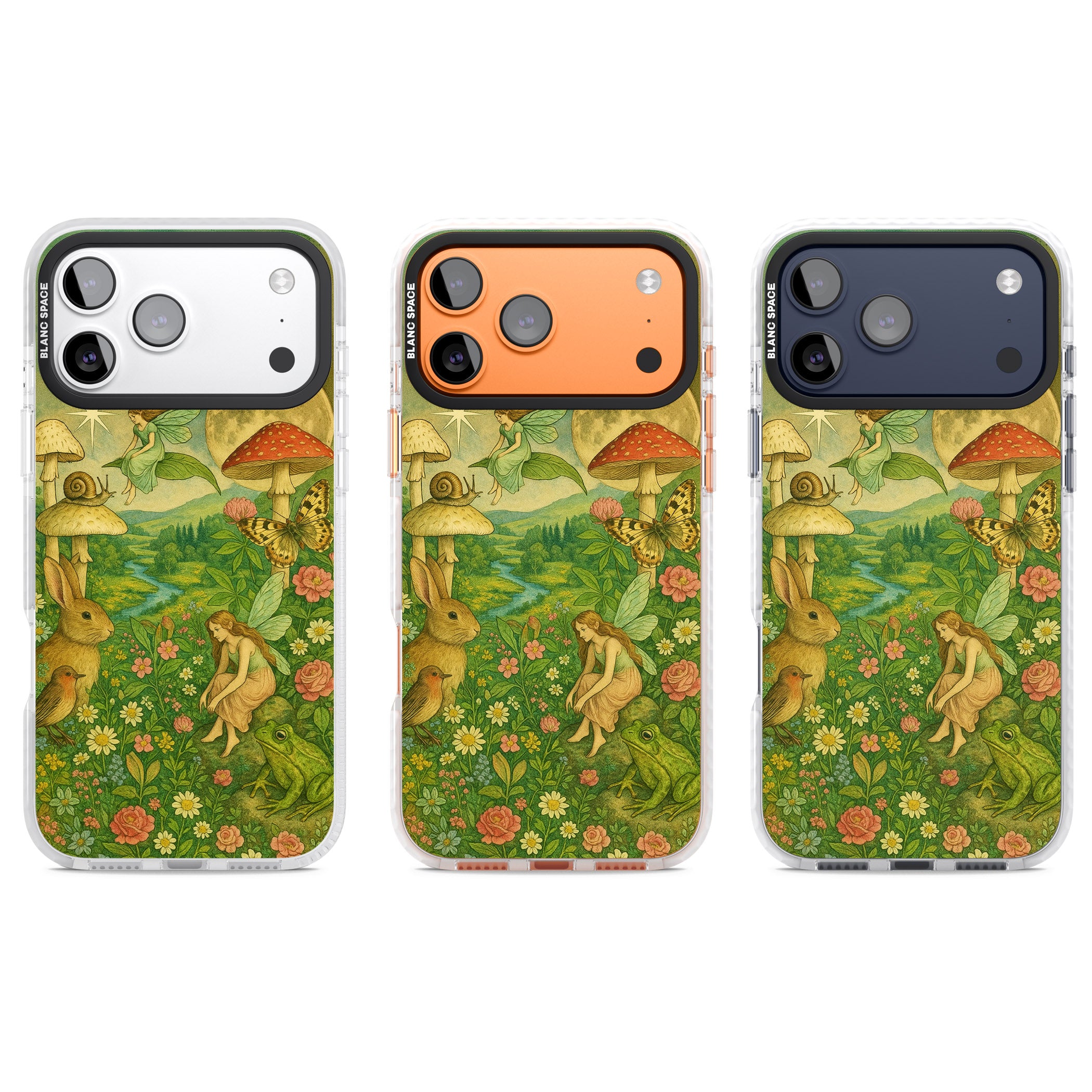 Fairies & Flowers iPhone 17 Pro Impact Pro Clear Phone Case APT Impact Protection