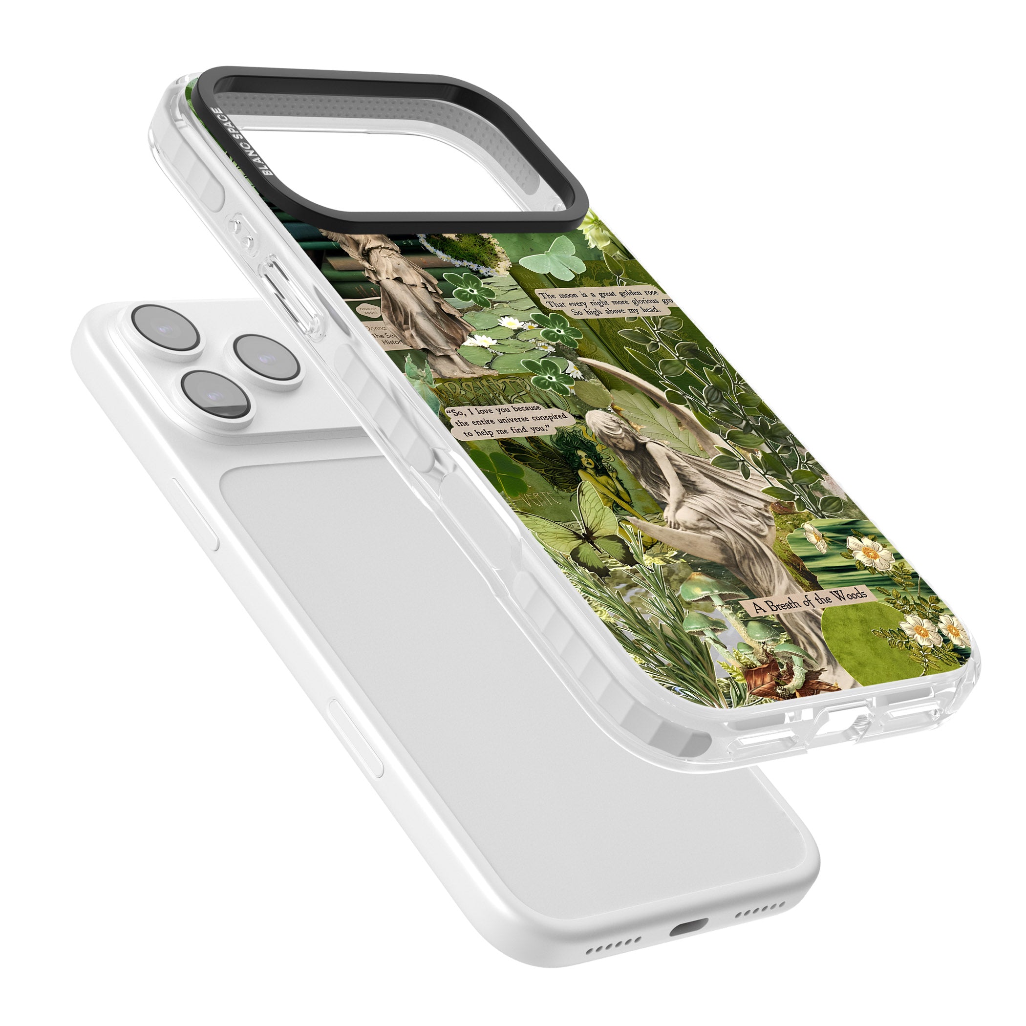 Enchanted Forest Green iPhone 17 Pro Impact Pro Clear Phone Case Colours