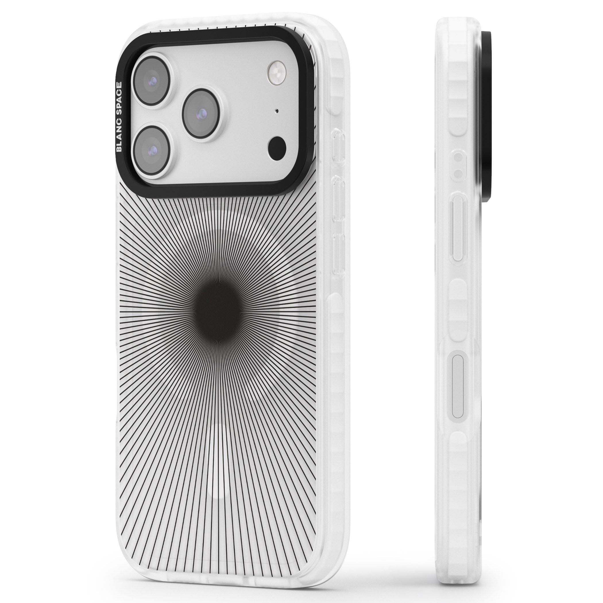 Sunburst iPhone 17 Pro Impact Pro Clear Phone Case Side Profile