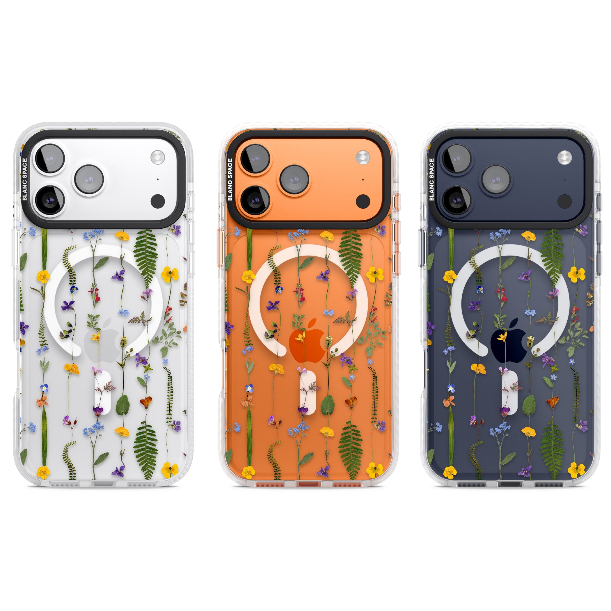 Wildflower Chain iPhone 17 Pro Impact Pro Clear Phone Case APT Impact Protection