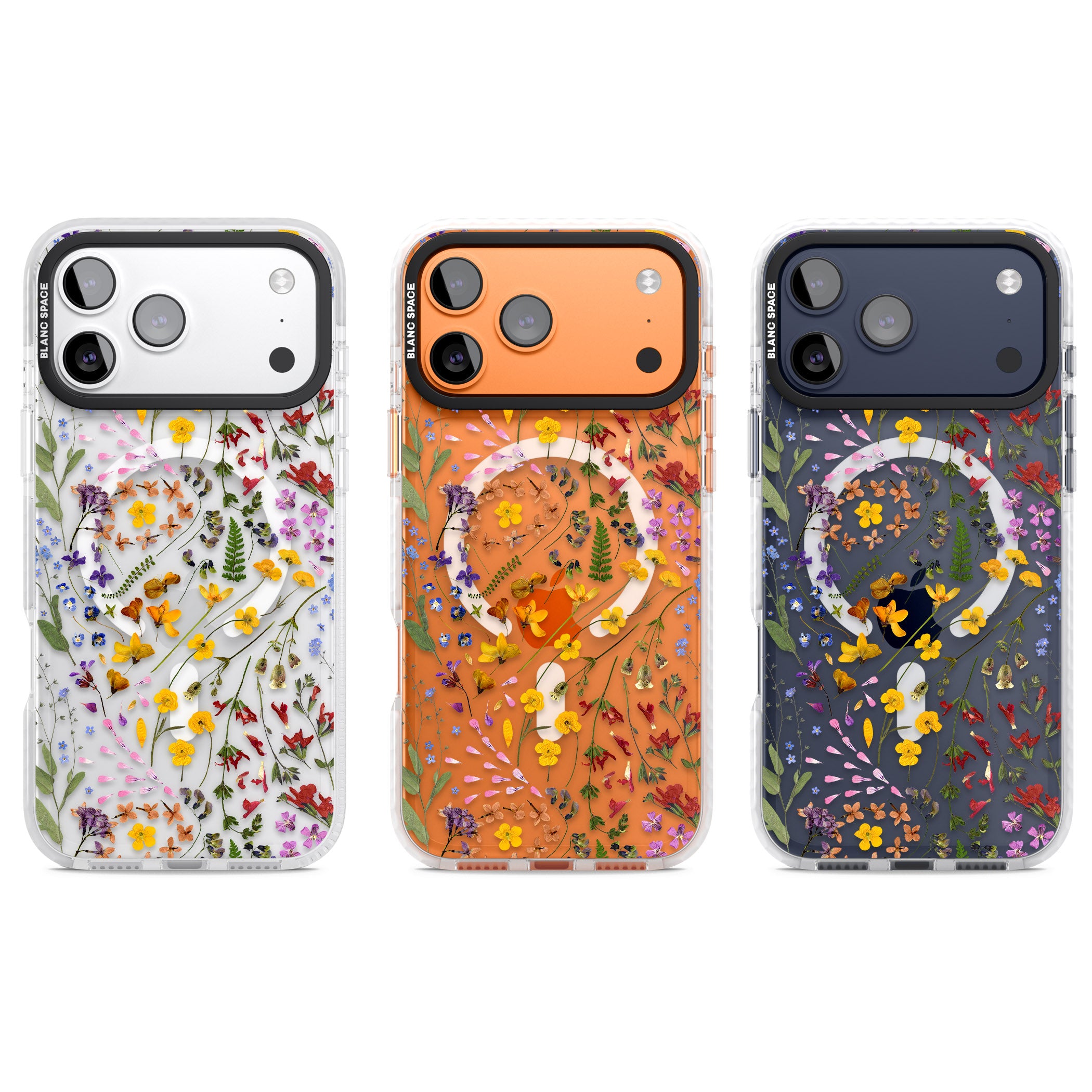 Wildflower iPhone 17 Pro Impact Pro Clear Phone Case APT Impact Protection
