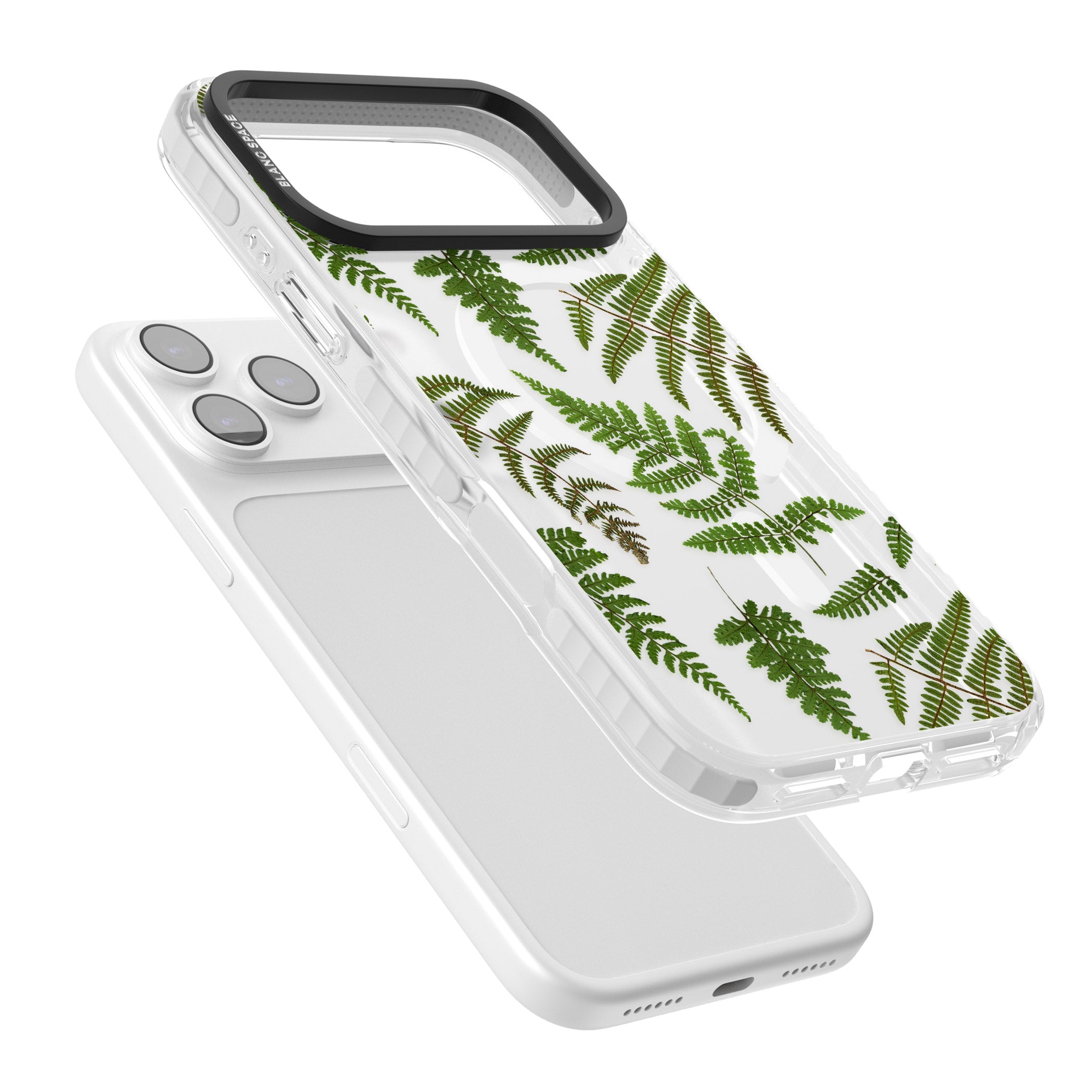 Leafy Ferns iPhone 17 Pro Impact Pro Clear Phone Case Colours