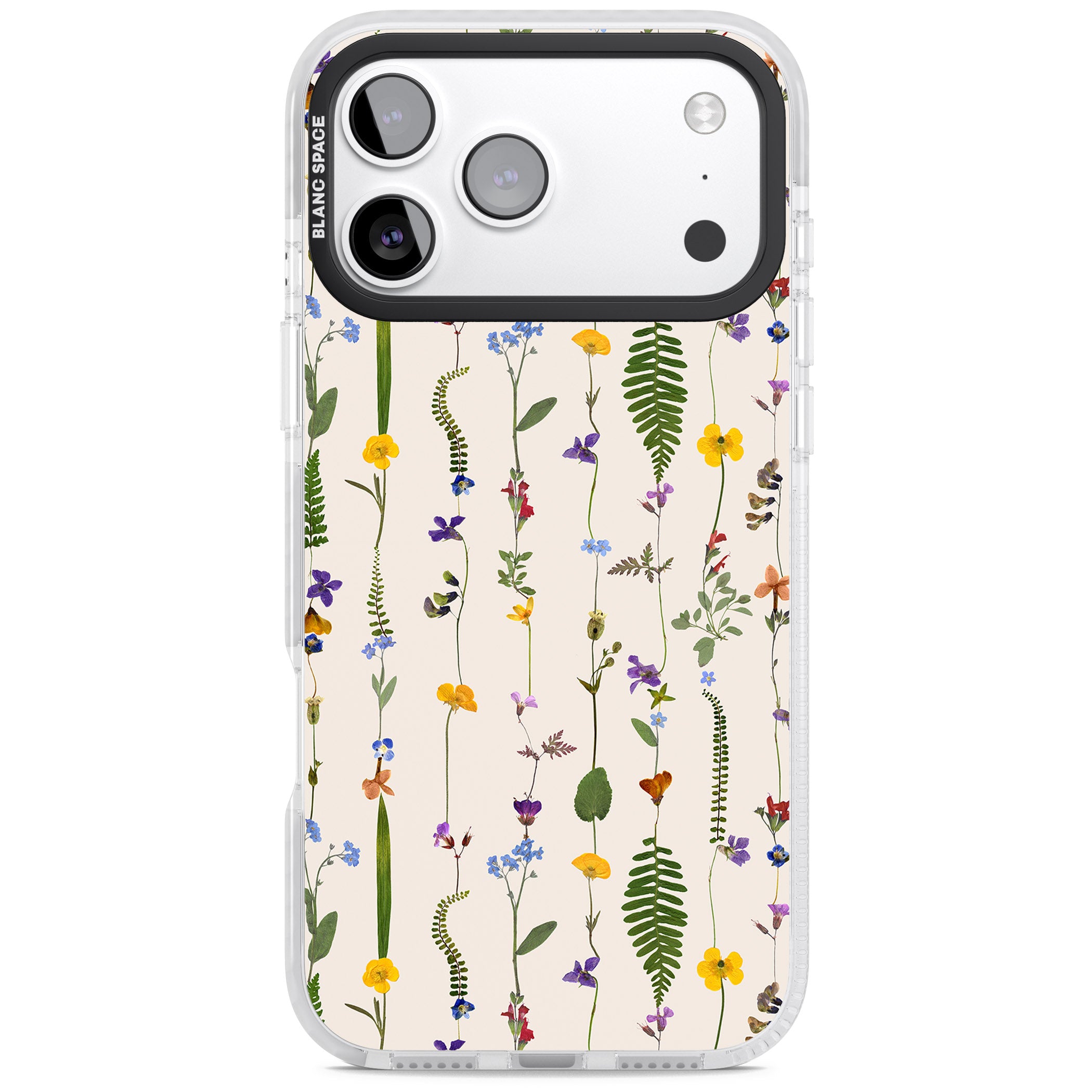Wildflower Vertical iPhone 17 Pro Impact Pro Clear Phone Case