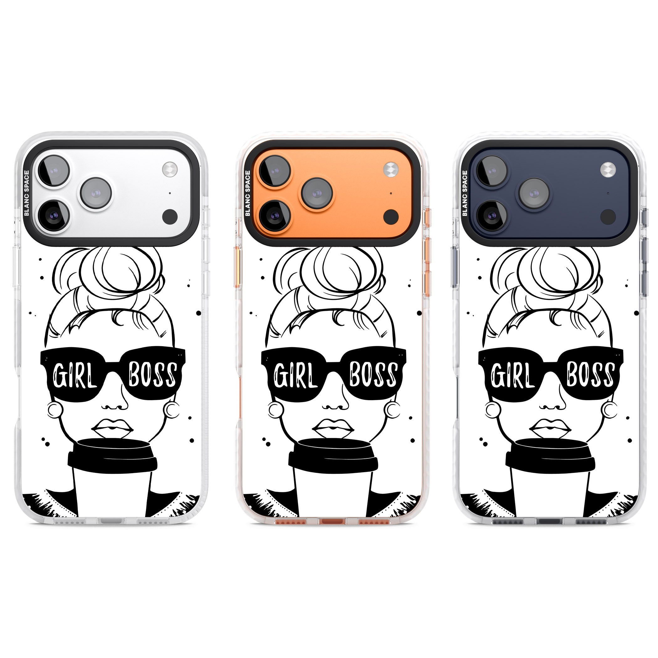 Girl Boss iPhone 17 Pro Impact Pro Clear Phone Case APT Impact Protection