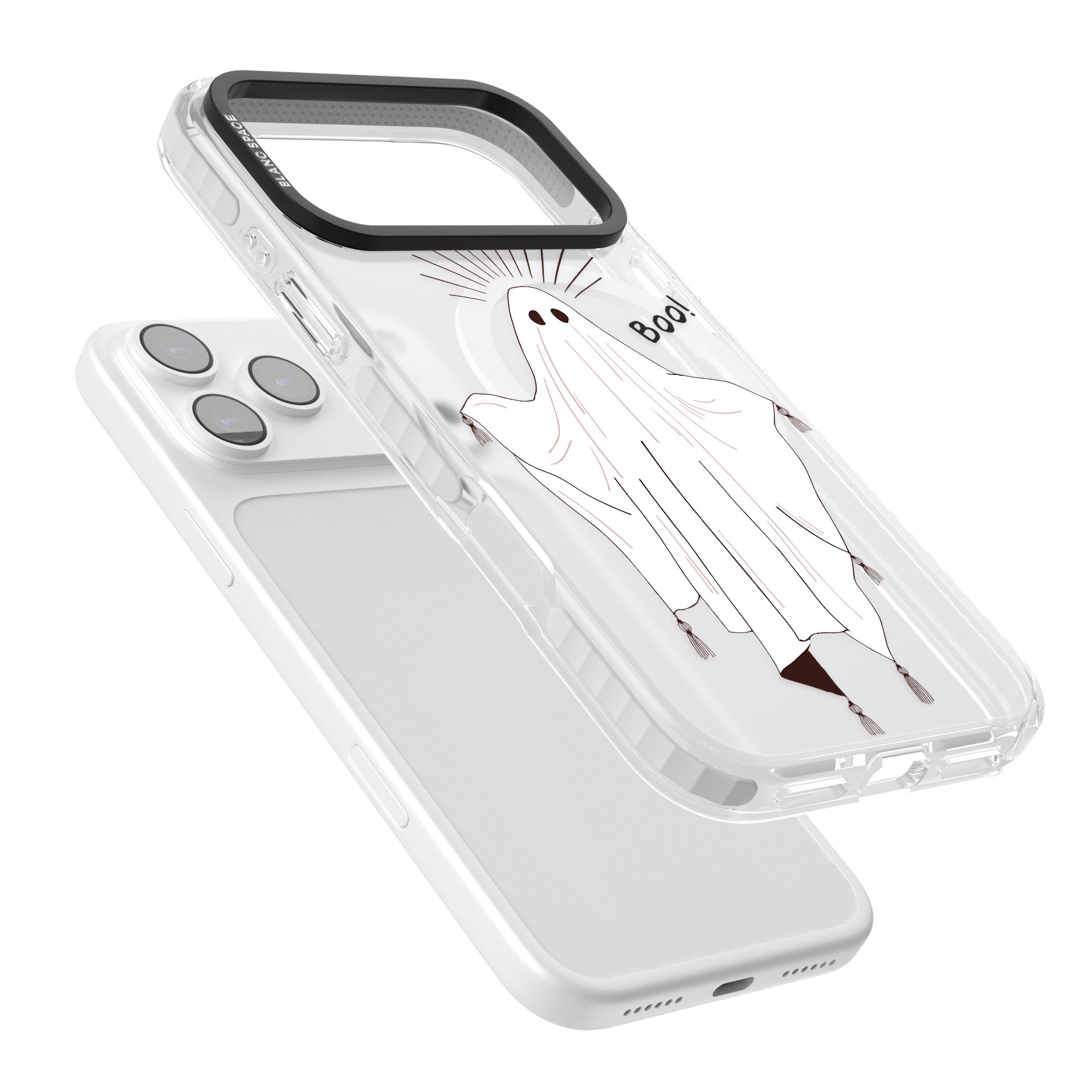 Boo! iPhone 17 Pro Impact Pro Clear Phone Case Colours