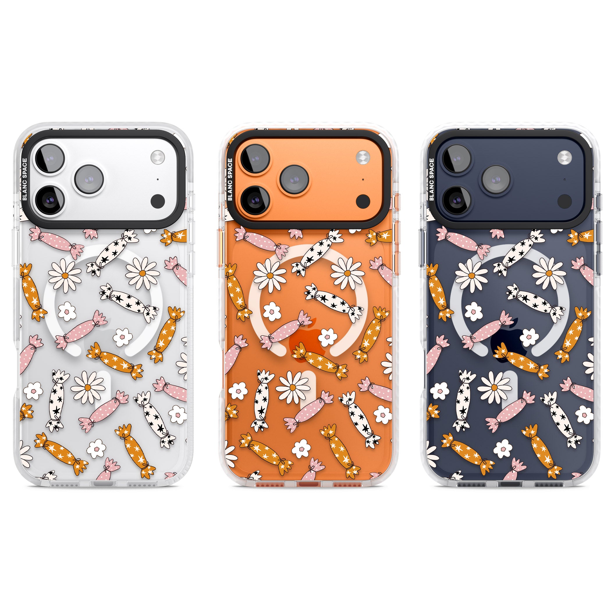 Floral Candy iPhone 17 Pro Impact Pro Clear Phone Case APT Impact Protection
