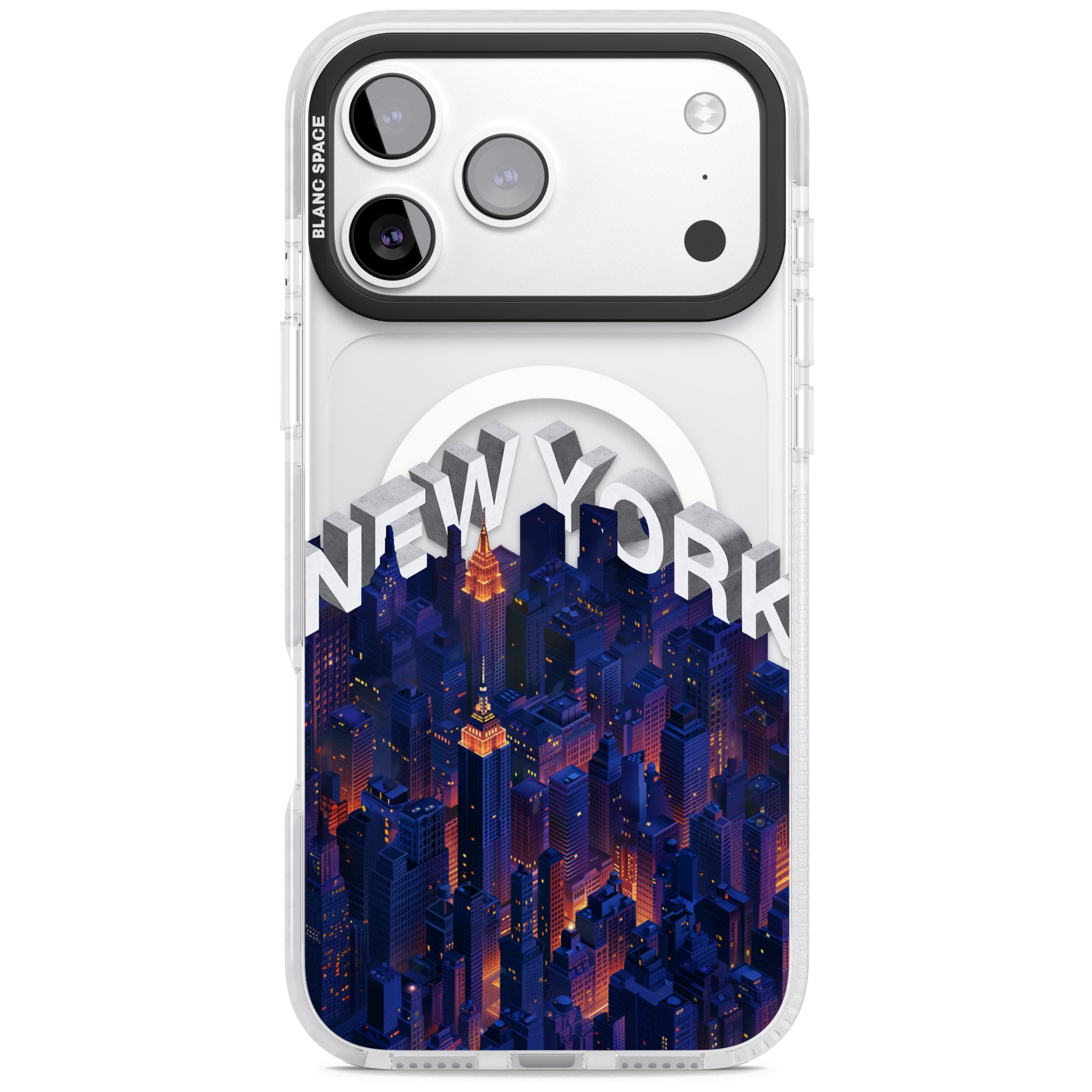 New York City iPhone 17 Pro Impact Pro Clear Phone Case