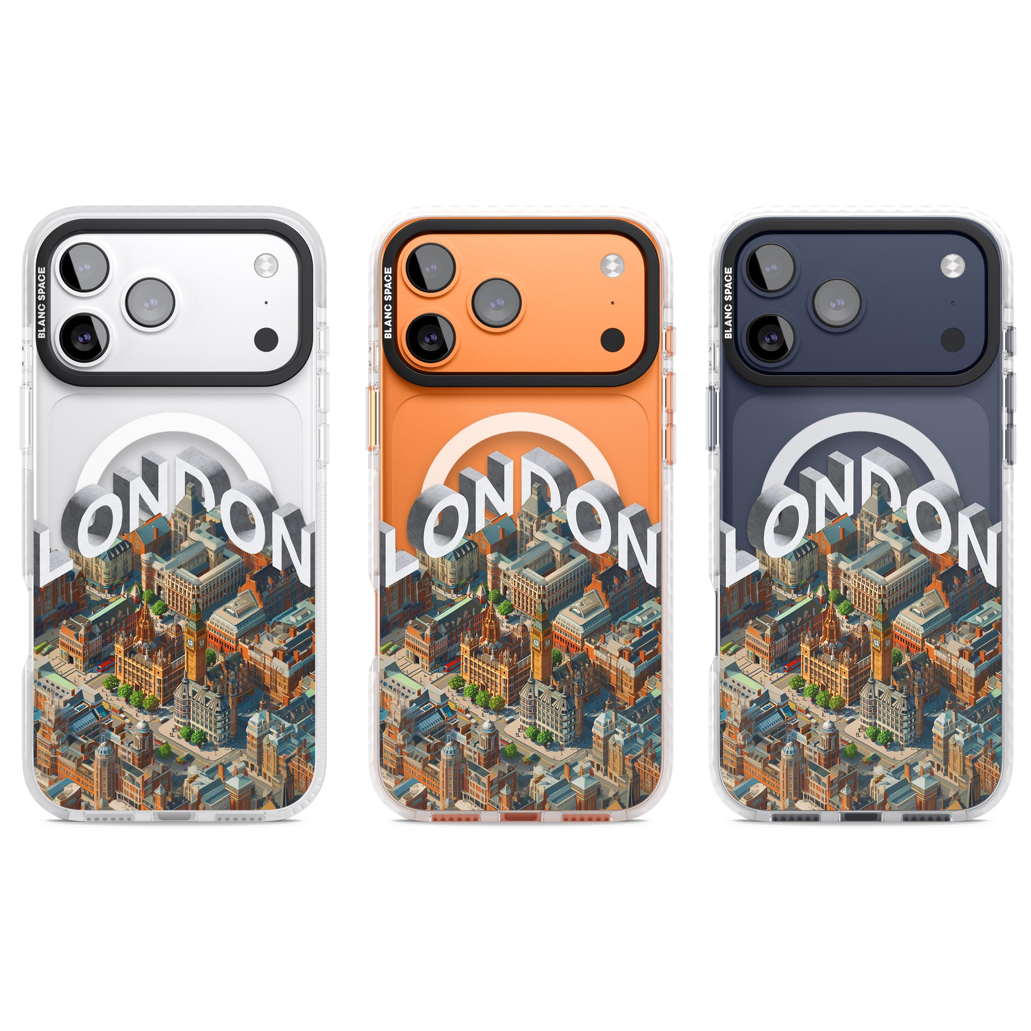 London iPhone 17 Pro Impact Pro Clear Phone Case APT Impact Protection