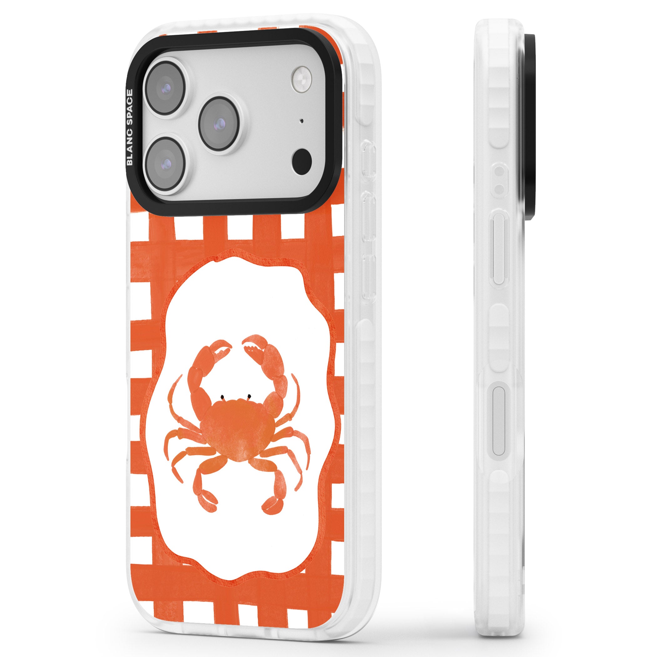 Red Lobster iPhone 17 Pro Impact Pro Clear Phone Case Side Profile