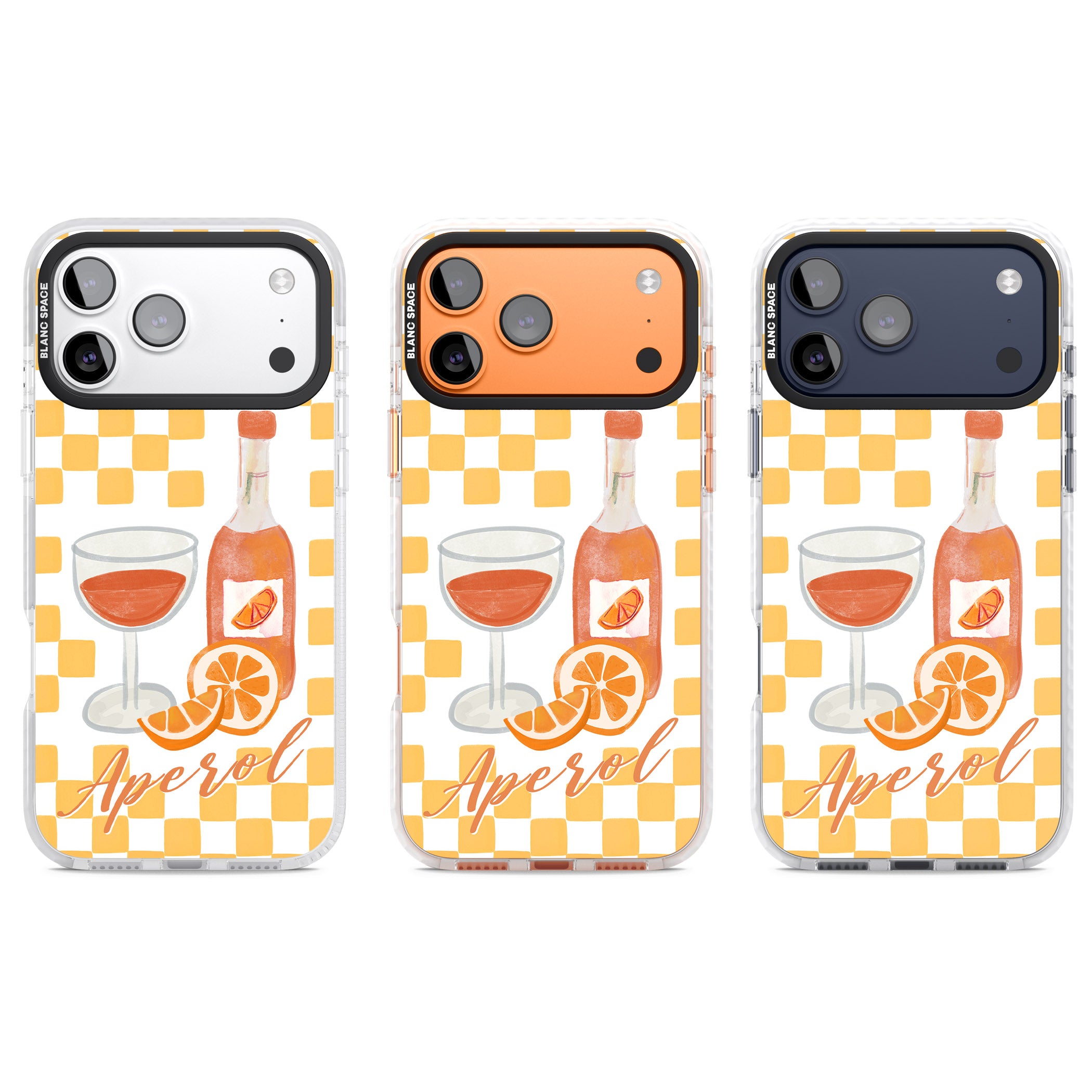 Checked Spritz iPhone 17 Pro Impact Pro Clear Phone Case APT Impact Protection