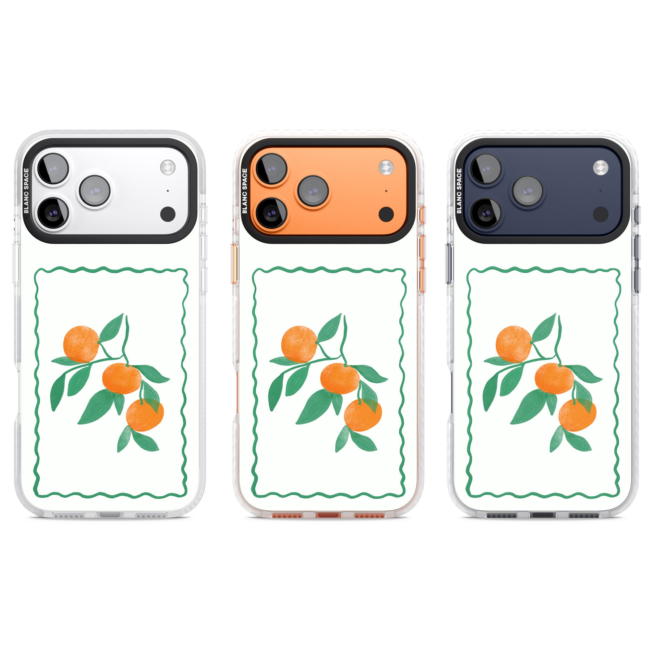Italian Oranges iPhone 17 Pro Impact Pro Clear Phone Case APT Impact Protection