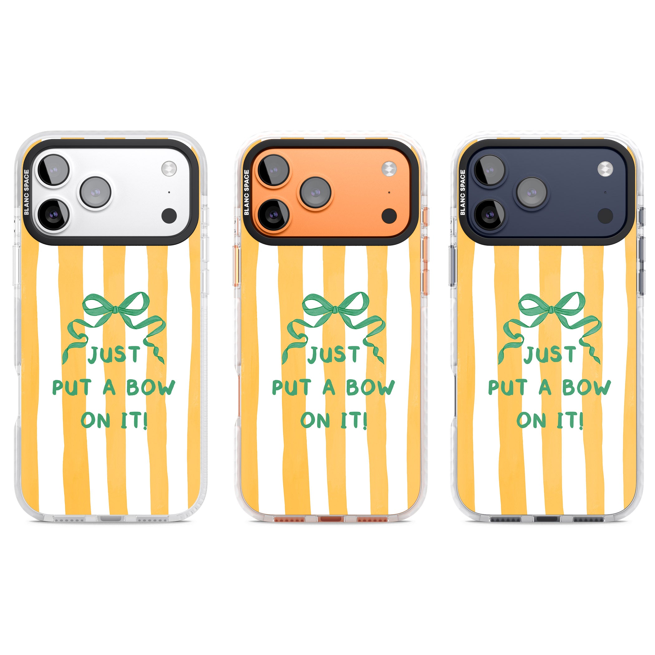 Just Put a Bow On It iPhone 17 Pro Impact Pro Clear Phone Case APT Impact Protection