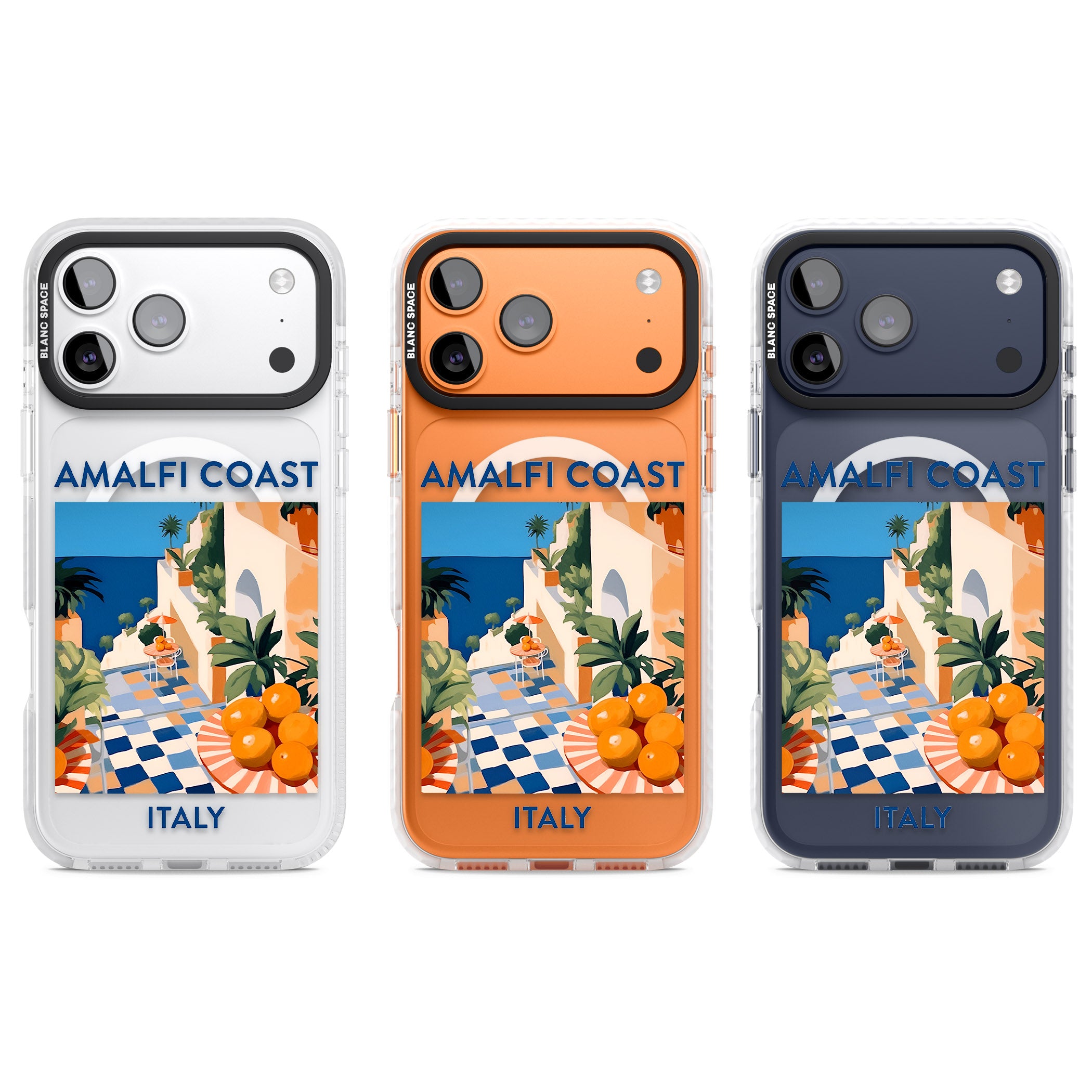 Amalfi Coast iPhone 17 Pro Impact Pro Clear Phone Case APT Impact Protection