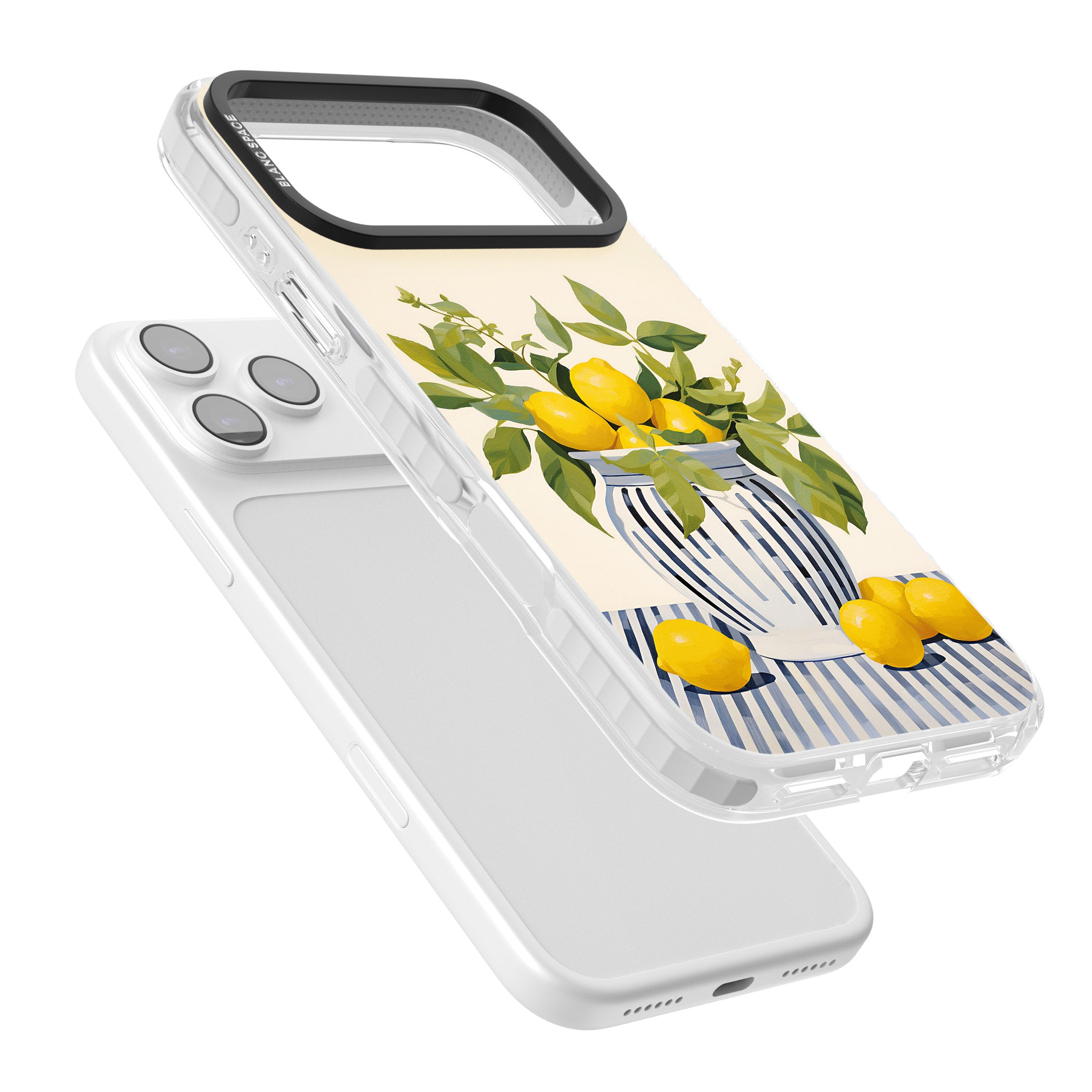 Lemon Plant Vase iPhone 17 Pro Impact Pro Clear Phone Case Colours
