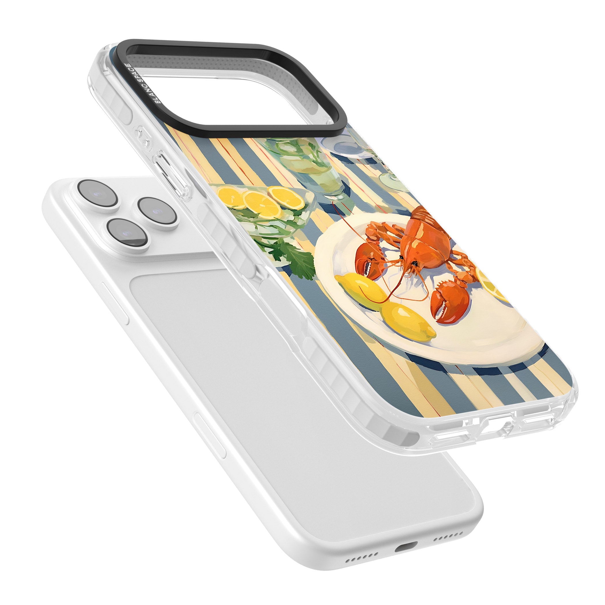 Lobster & Lemons iPhone 17 Pro Impact Pro Clear Phone Case Colours