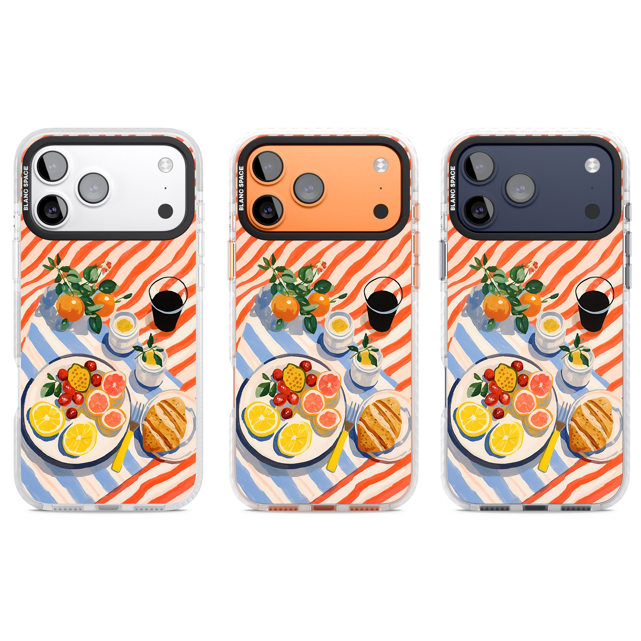 Citrus Picnic iPhone 17 Pro Impact Pro Clear Phone Case APT Impact Protection