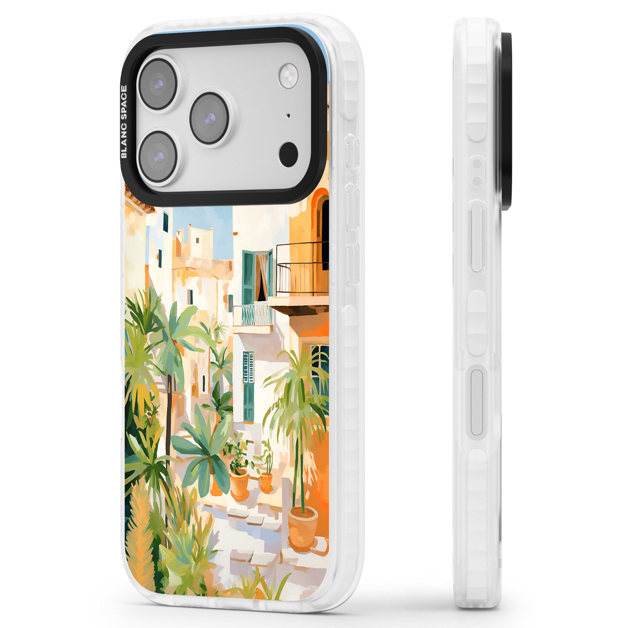Italian Vicoli iPhone 17 Pro Impact Pro Clear Phone Case Side Profile