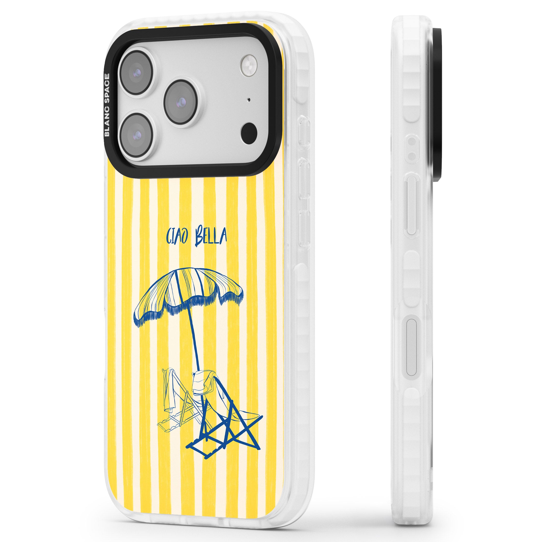 Ciao Bella iPhone 17 Pro Impact Pro Clear Phone Case Side Profile