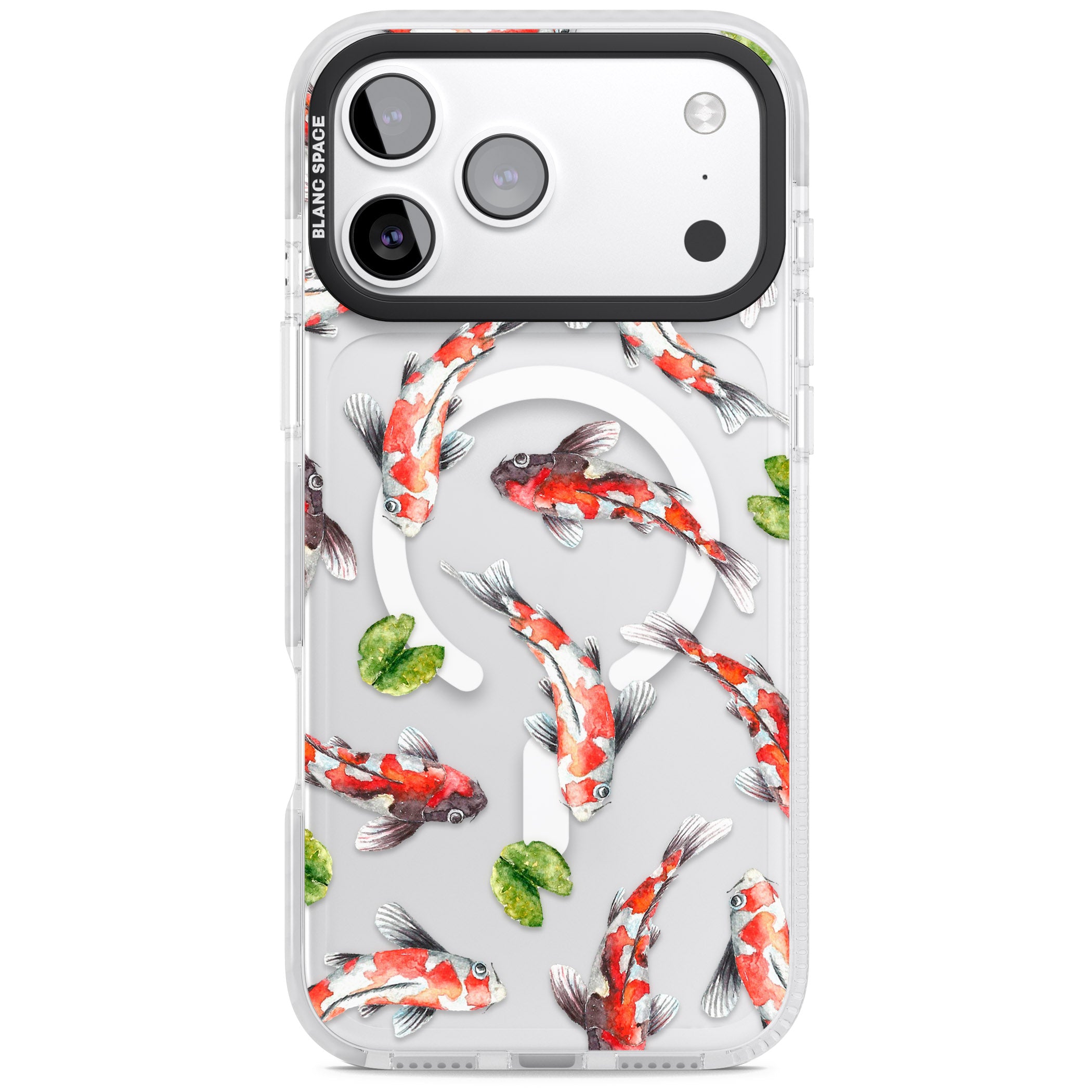 Koi Fish Watercolour iPhone 17 Pro Impact Pro Clear Phone Case