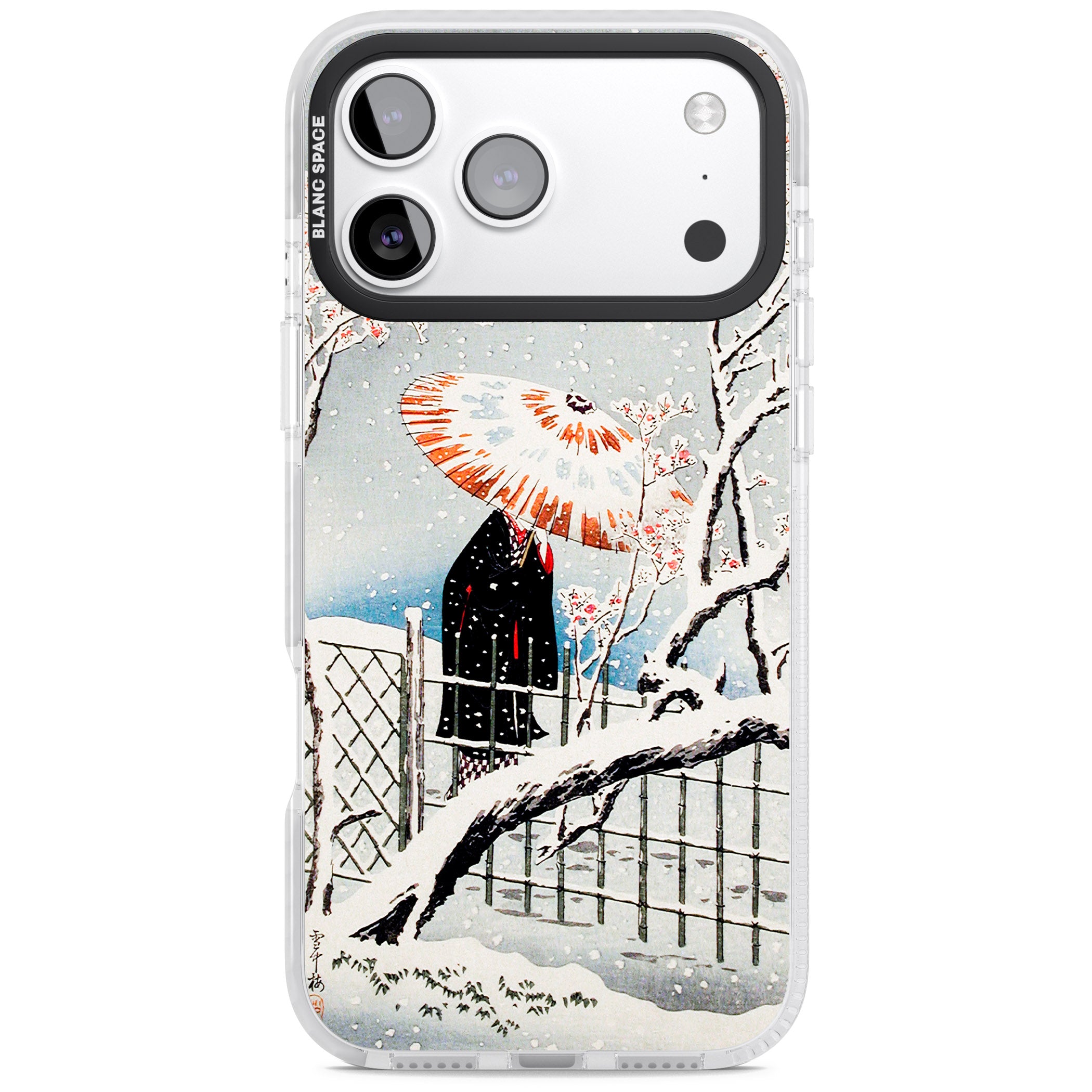 Plum Tree In Snow By Hiroaki Takahashi iPhone 17 Pro Impact Pro Clear Phone Case