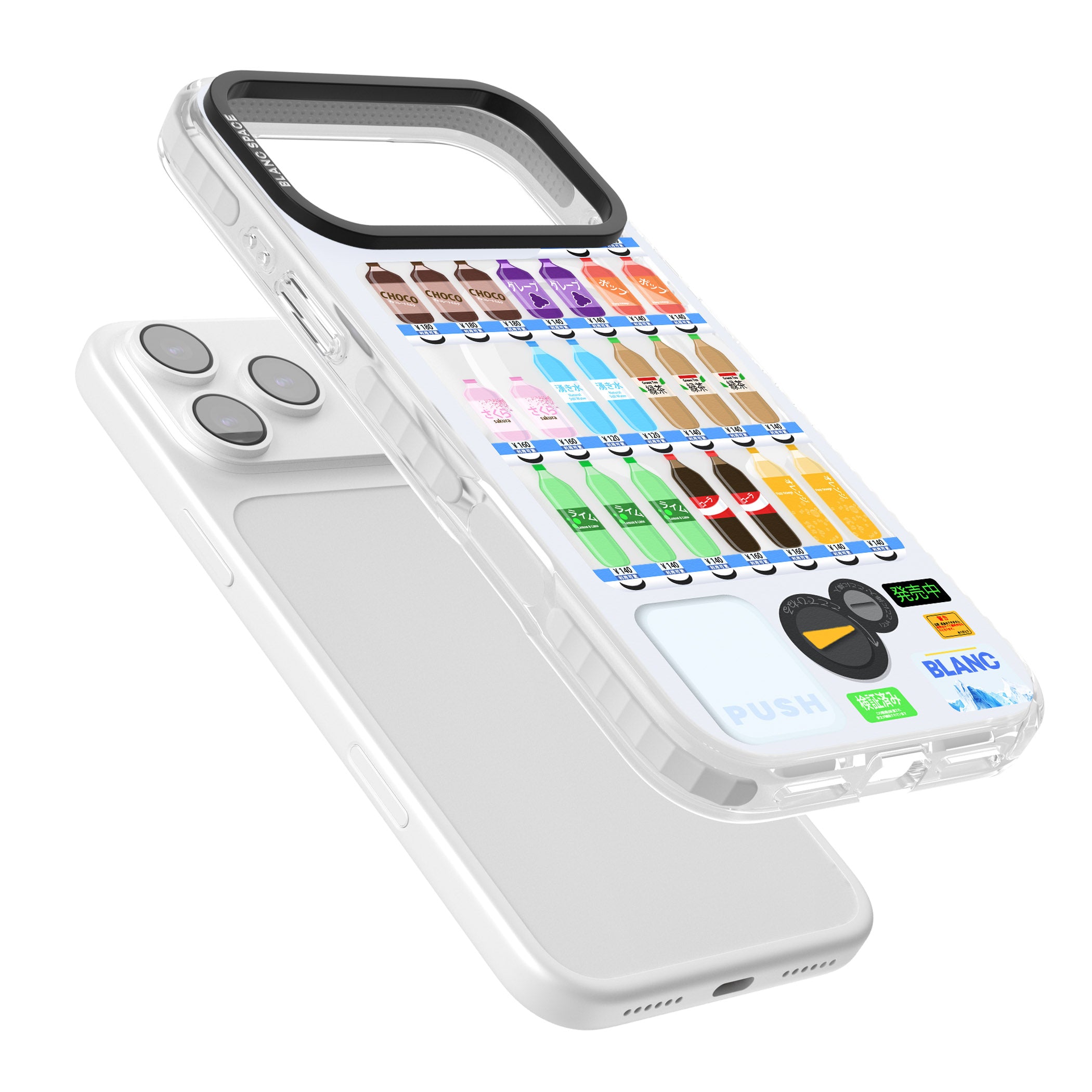 Japanese Vending Machine iPhone 17 Pro Impact Pro Clear Phone Case Colours