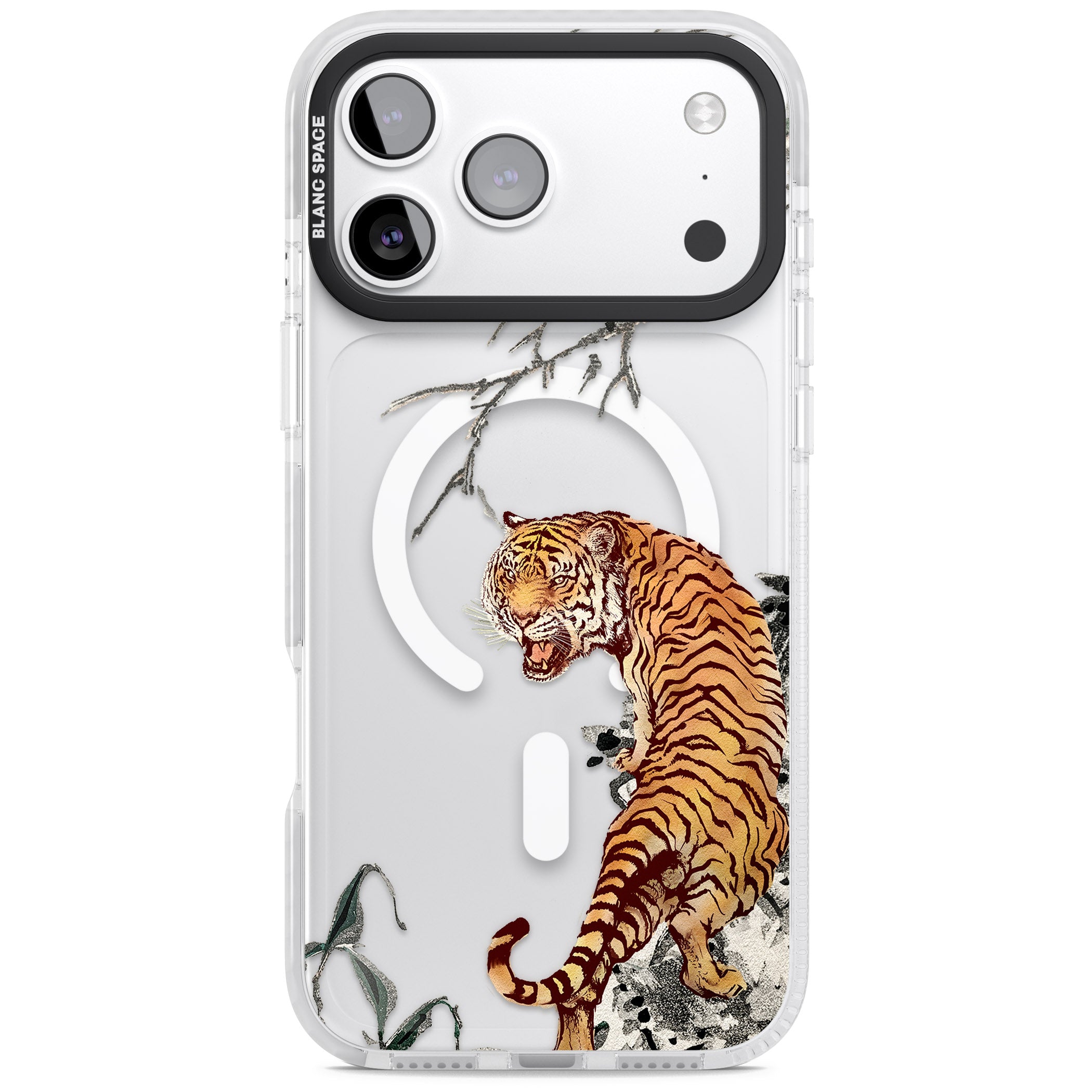Roaring Tiger iPhone 17 Pro Impact Pro Clear Phone Case
