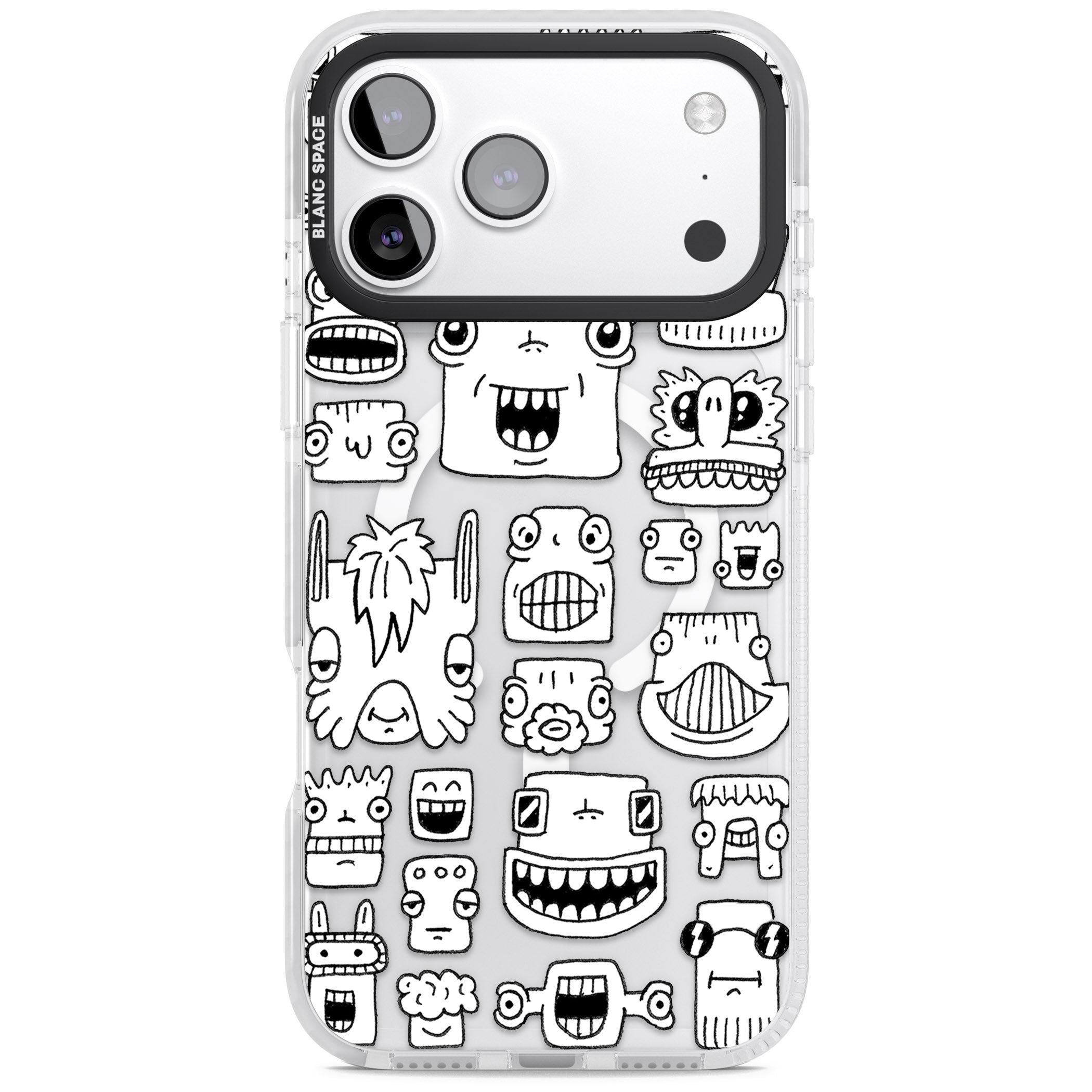 Burst Heads iPhone 17 Pro Impact Pro Clear Phone Case