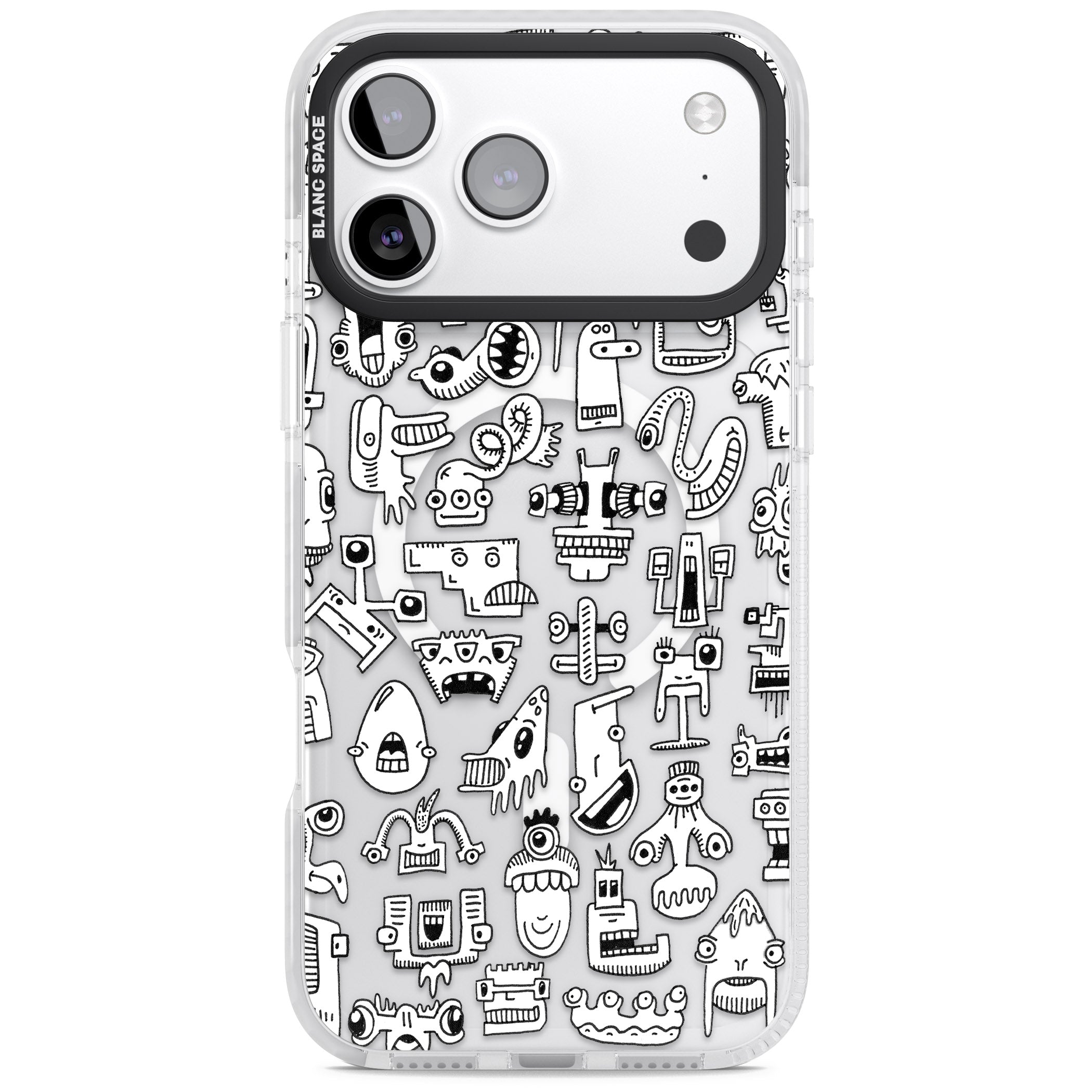 Weird Friends iPhone 17 Pro Impact Pro Clear Phone Case