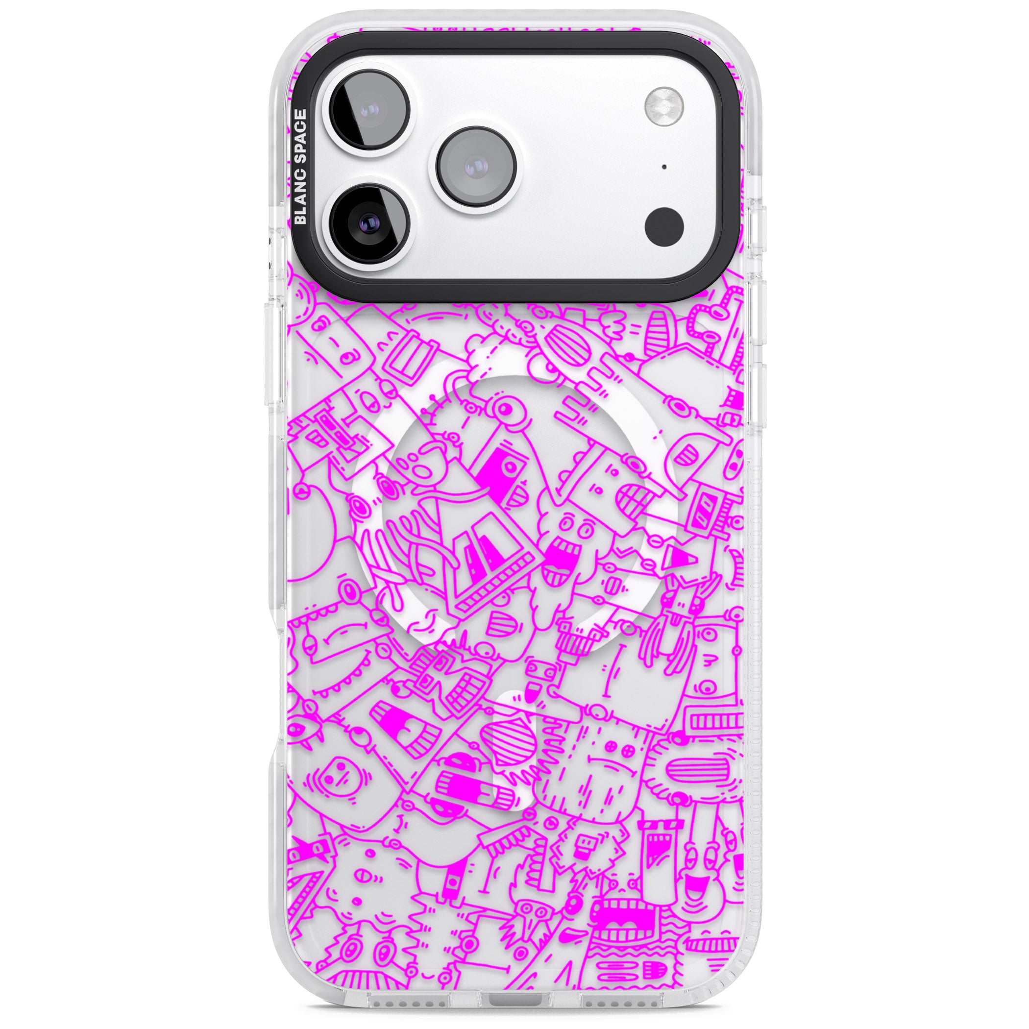 Pink Pals iPhone 17 Pro Impact Pro Clear Phone Case