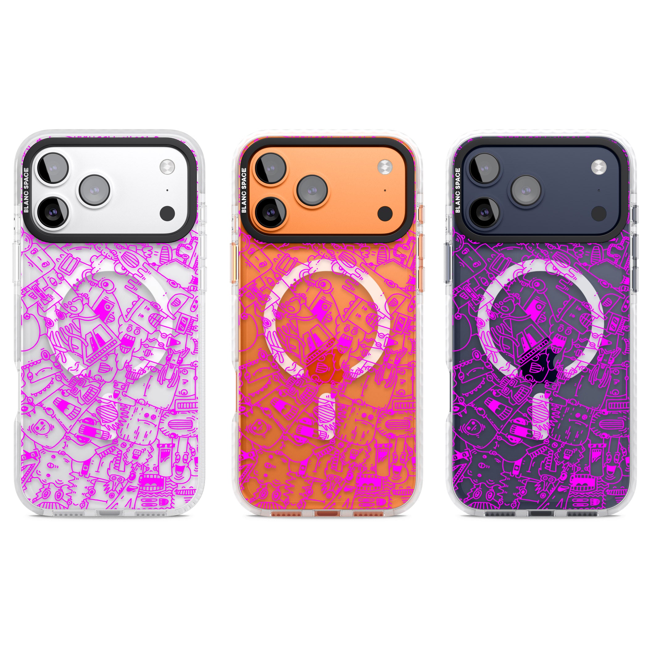 Pink Pals iPhone 17 Pro Impact Pro Clear Phone Case APT Impact Protection