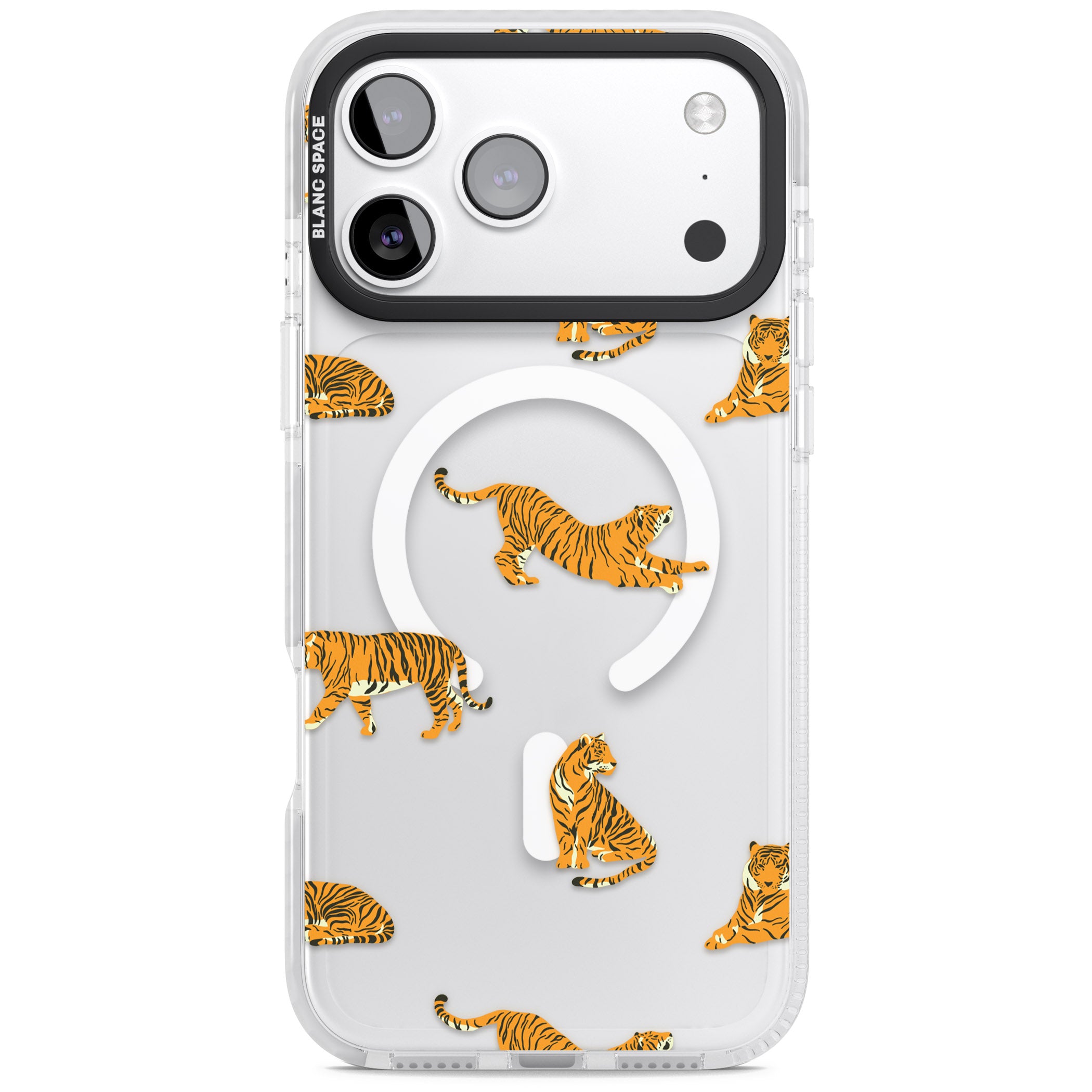 Clear Tiger Jungle iPhone 17 Pro Impact Pro Clear Phone Case