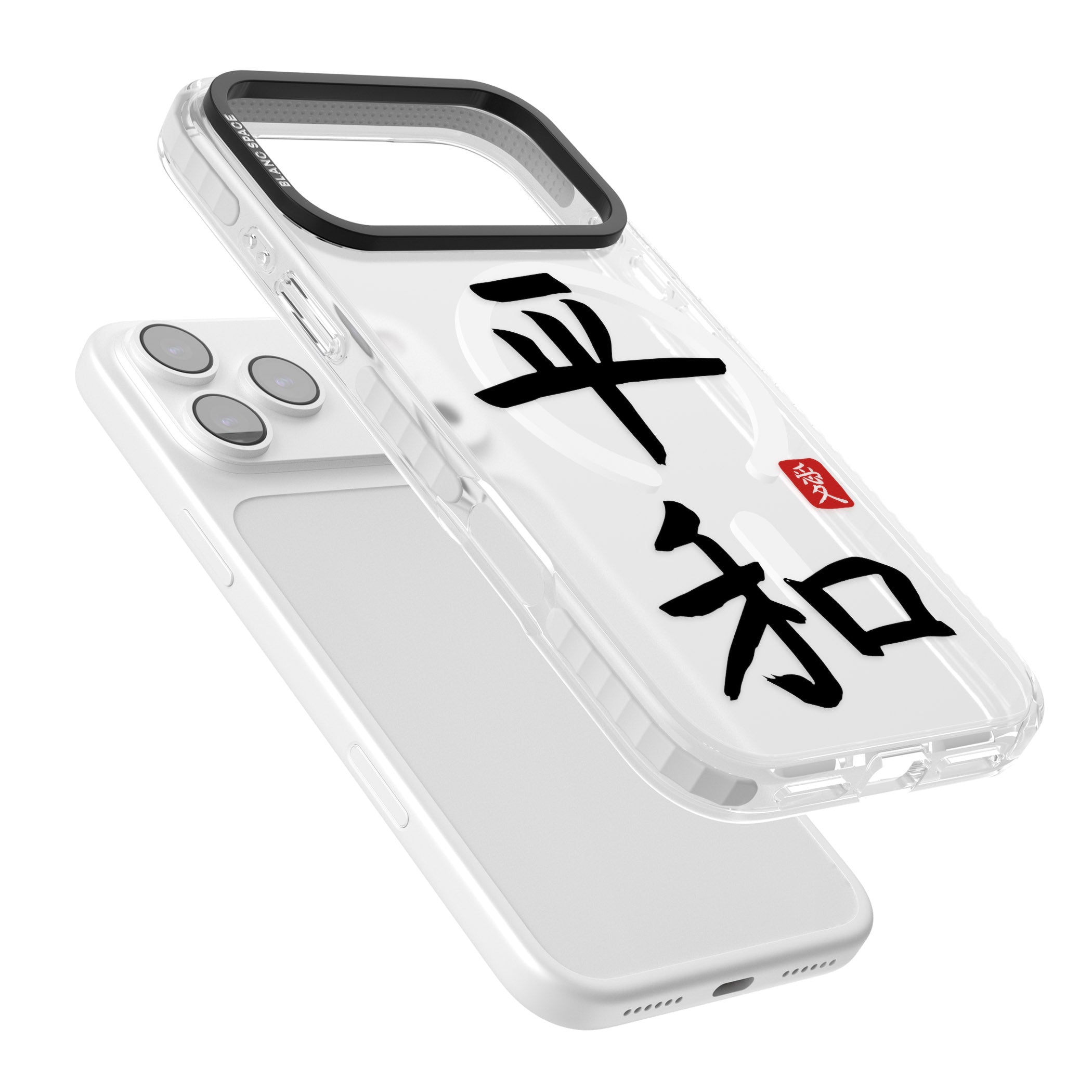 Japanese Kanji Peace iPhone 17 Pro Impact Pro Clear Phone Case Colours