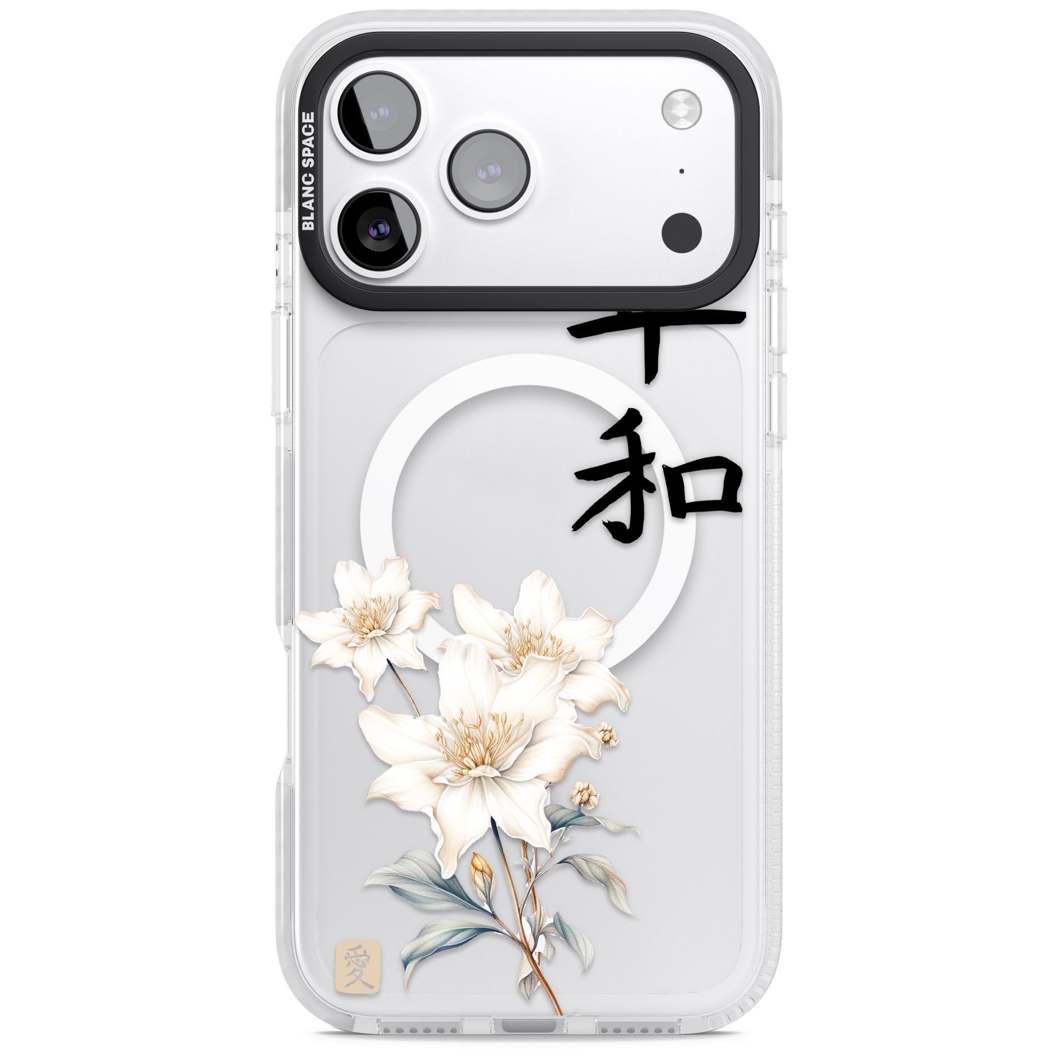 Peace And Flowers iPhone 17 Pro Impact Pro Clear Phone Case