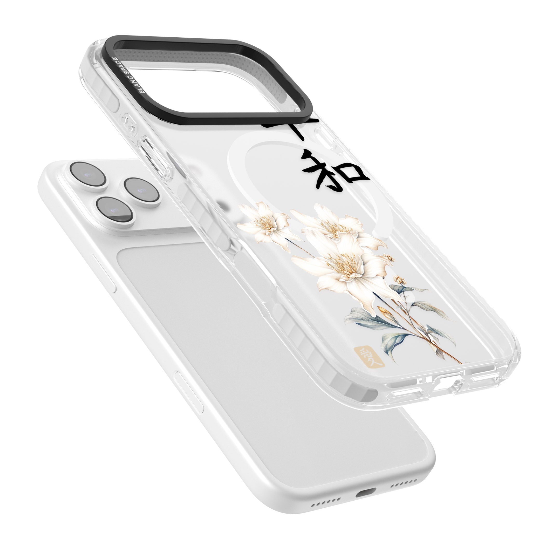 Peace And Flowers iPhone 17 Pro Impact Pro Clear Phone Case Colours