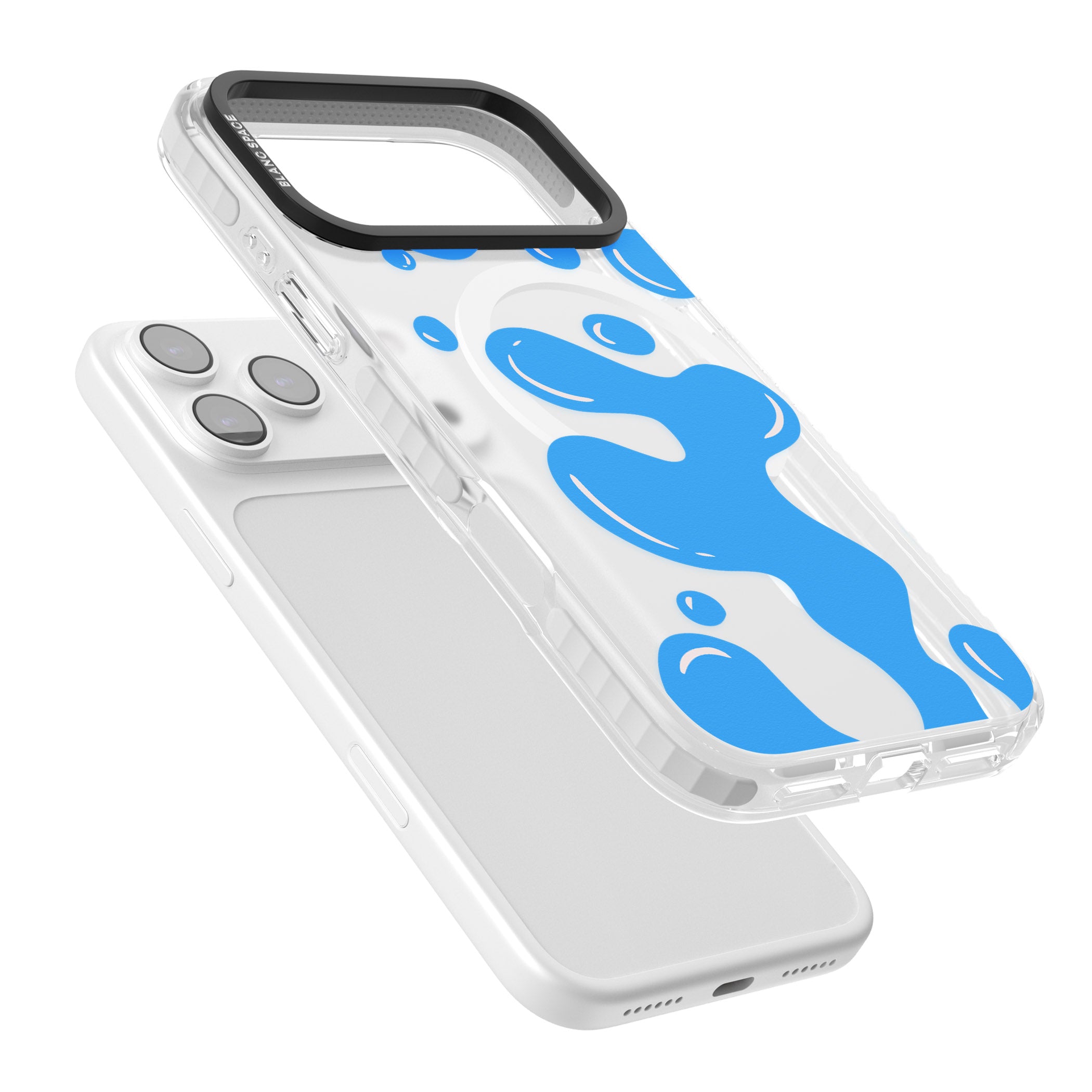 Blue Lava Lamp iPhone 17 Pro Impact Pro Clear Phone Case Colours