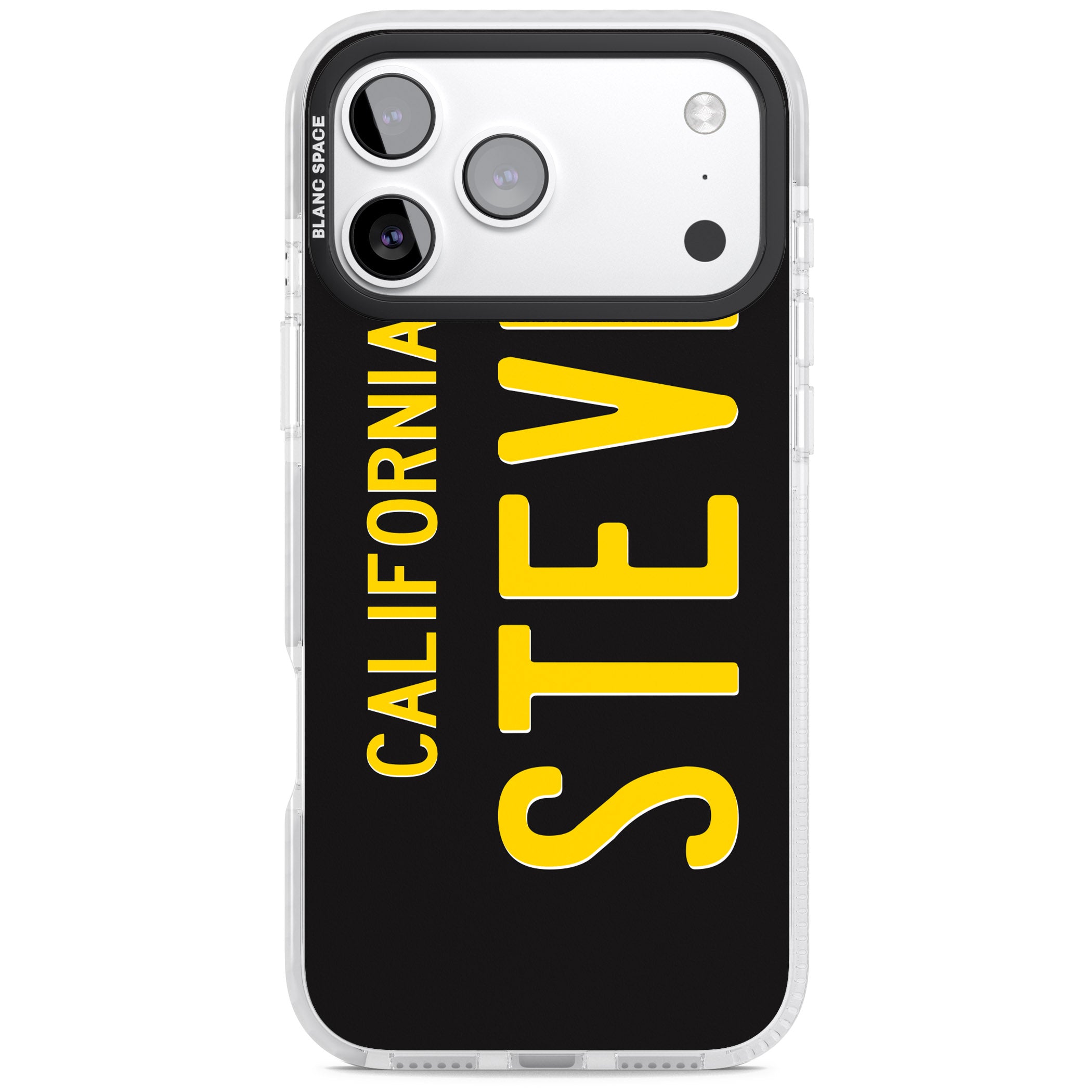 Personalised Vintage California License Plate iPhone 17 Pro Impact Pro Clear Phone Case