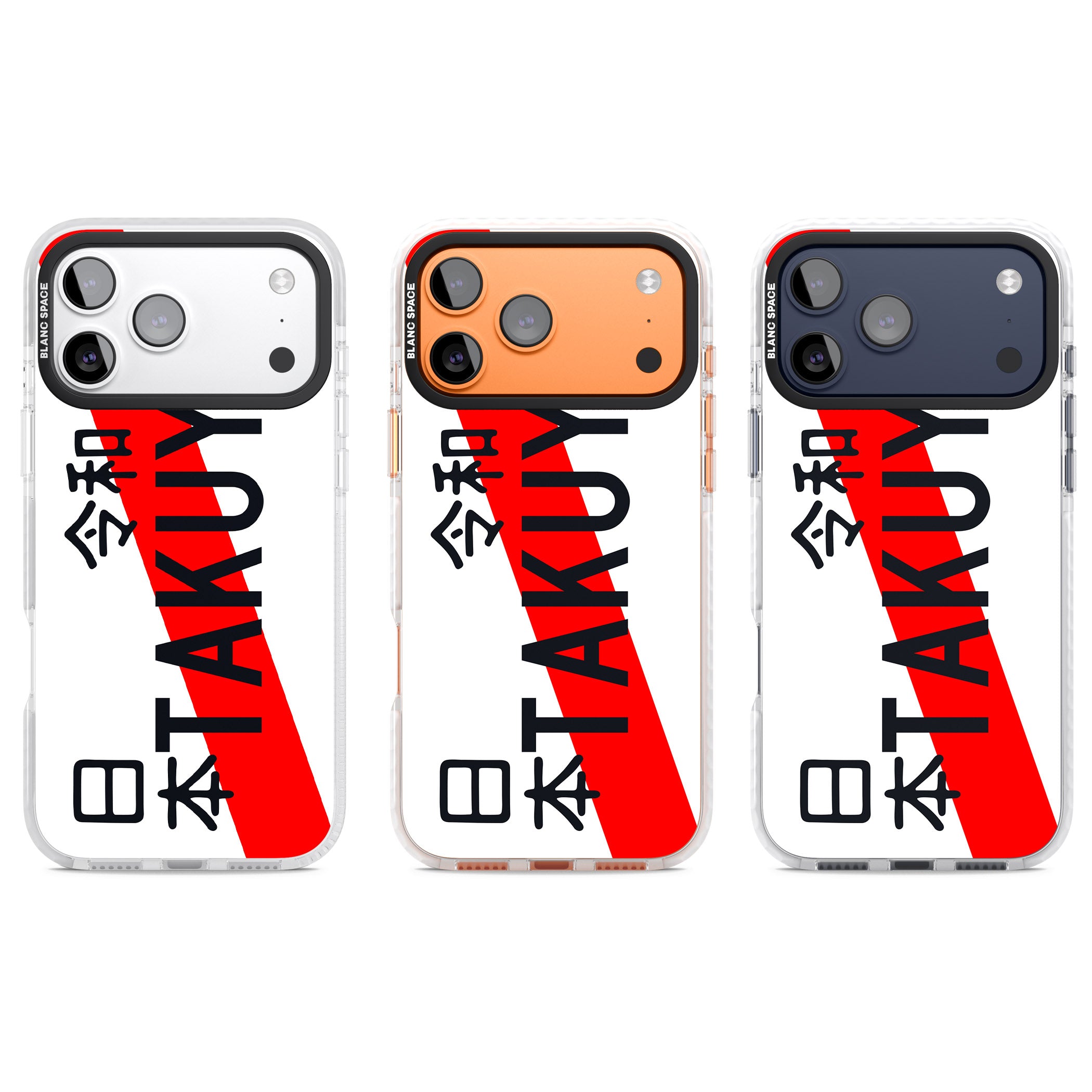 Personalised Japanese License Plate iPhone 17 Pro Impact Pro Clear Phone Case APT Impact Protection