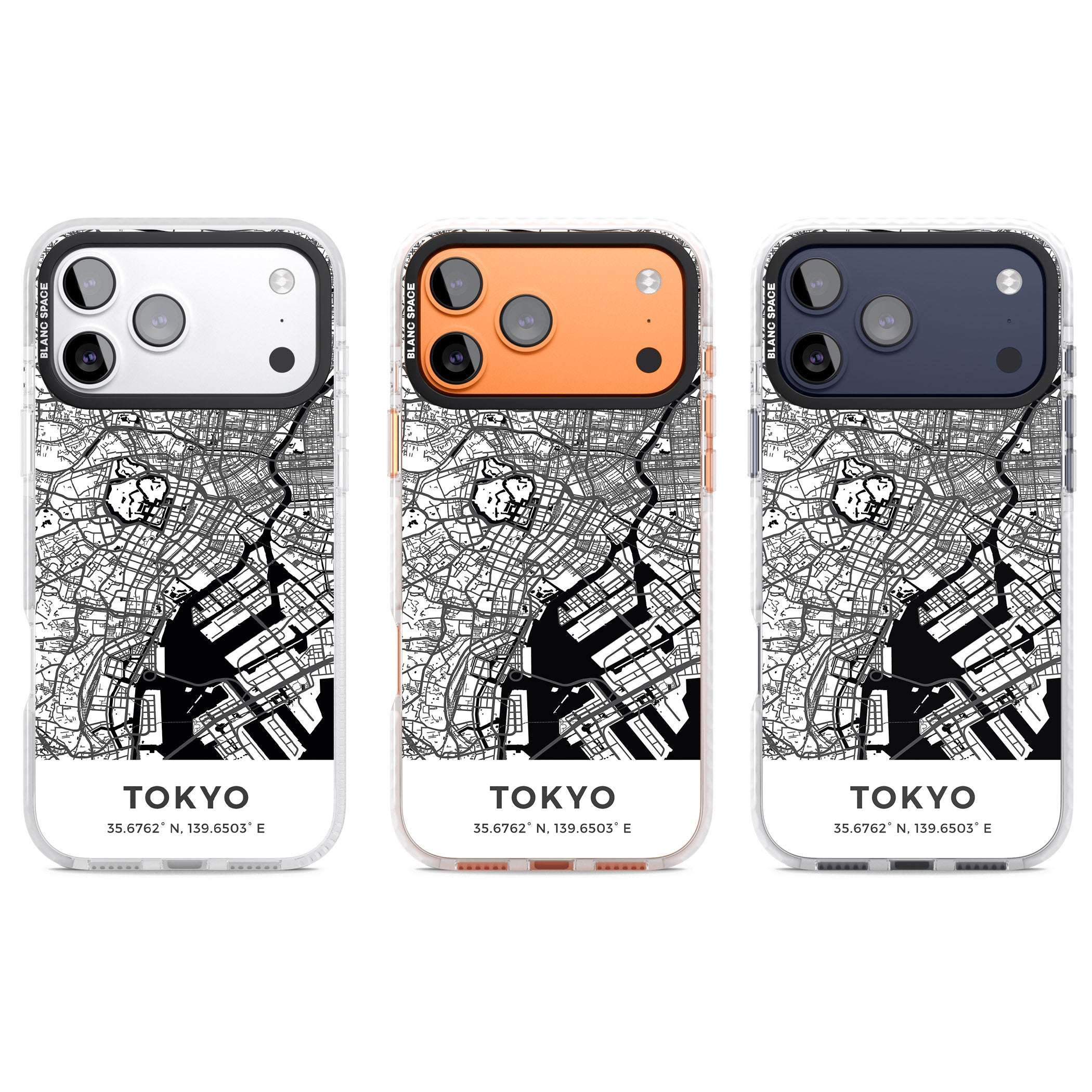 Tokyo Map iPhone 17 Pro Impact Pro Clear Phone Case APT Impact Protection