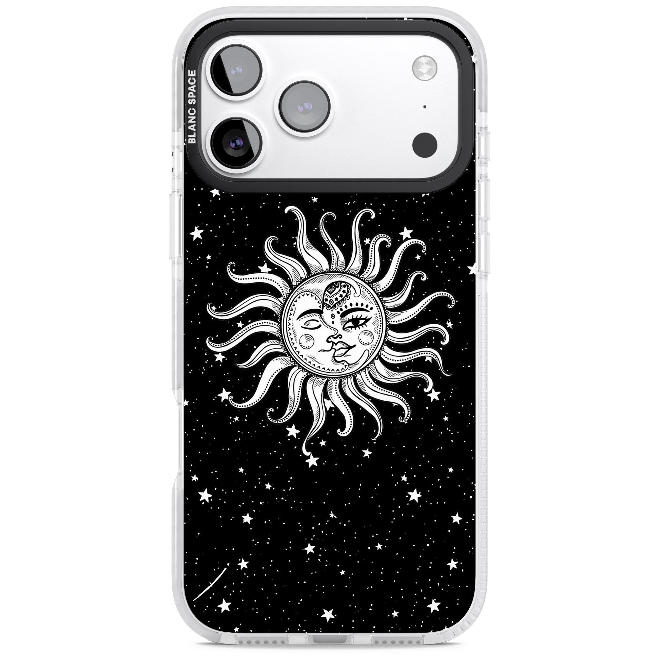 Mystic Sun Moon iPhone 17 Pro Impact Pro Clear Phone Case