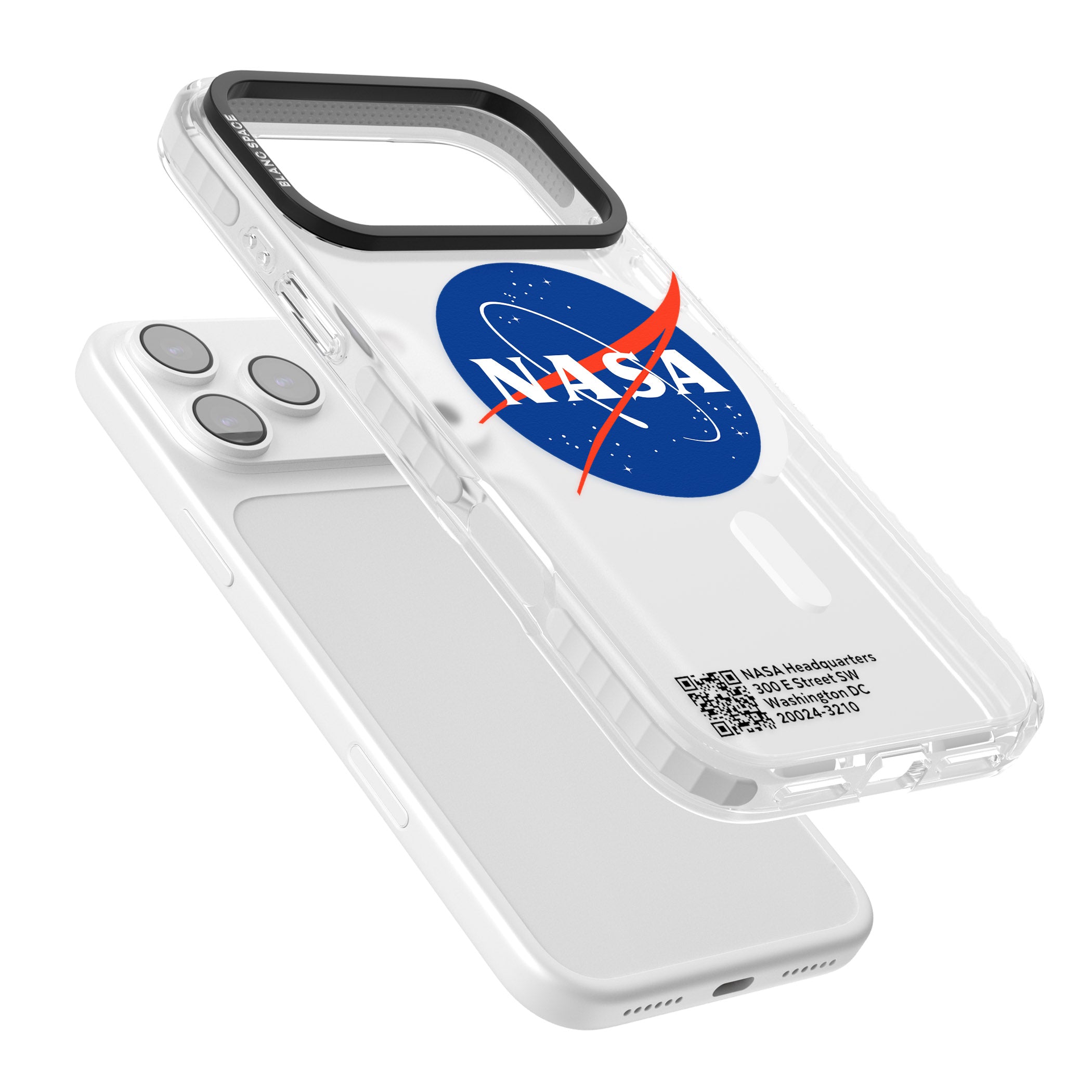 Nasa Meatball iPhone 17 Pro Impact Pro Clear Phone Case Colours