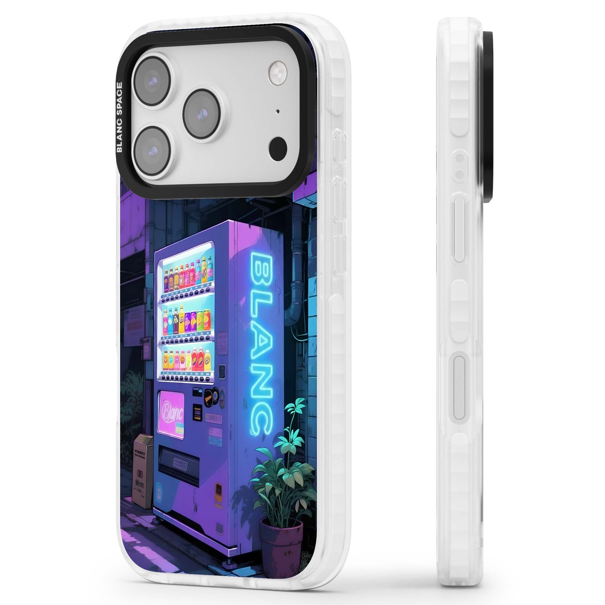 Shibuya Glow Japanese iPhone case featuring a glowing Tokyo vending machine, neon signage, and moody purple alleyway | Impact Magsafe case for iPhone 17 Pro, iPhone 17 Pro Max