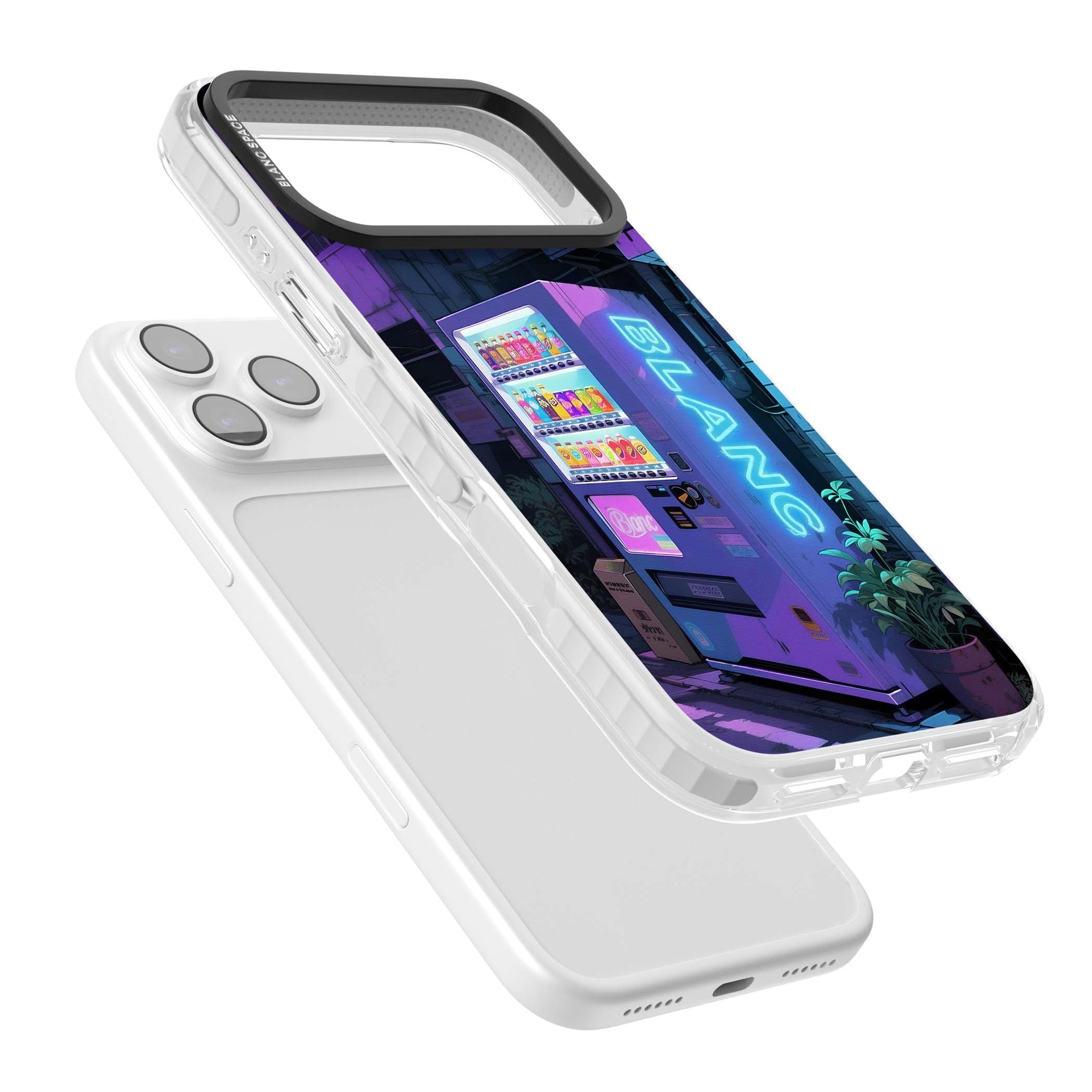 Shibuya Glow Japanese iPhone case featuring a glowing Tokyo vending machine, neon signage, and moody purple alleyway | Impact Magsafe case for iPhone 17 Pro, iPhone 17 Pro Max