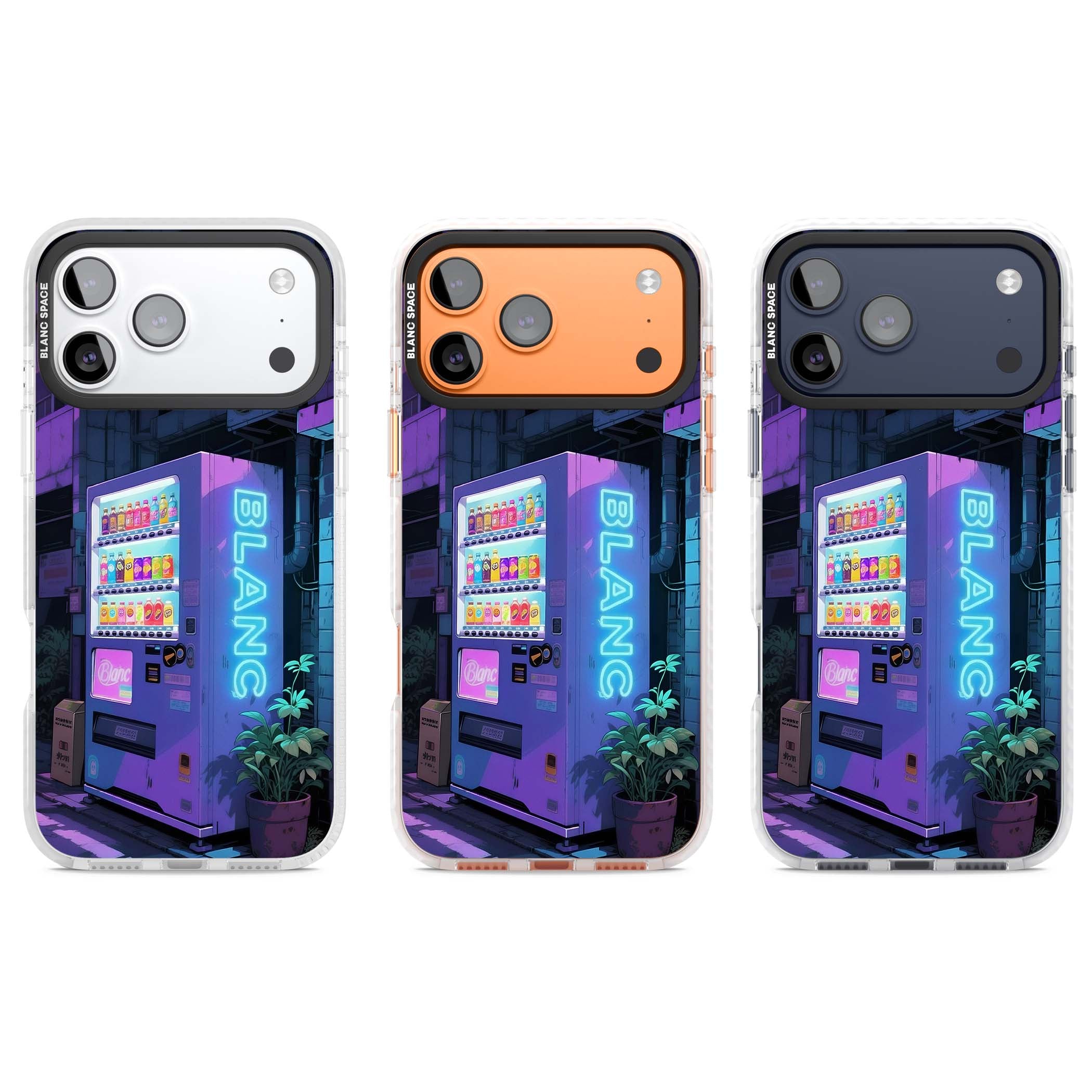 Shibuya Glow Japanese iPhone case featuring a glowing Tokyo vending machine, neon signage, and moody purple alleyway | Impact Magsafe case for iPhone 17 Pro, iPhone 17 Pro Max