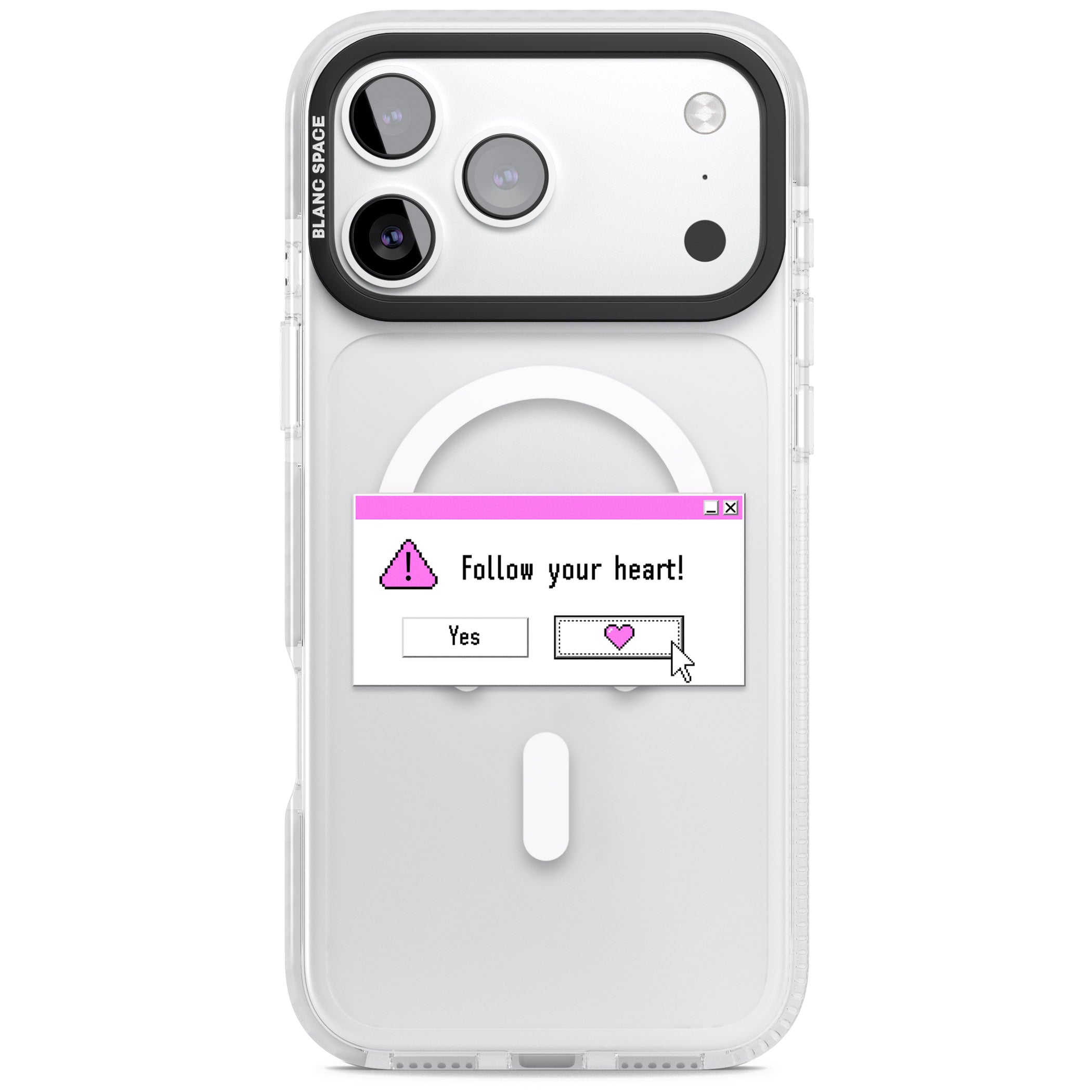 Follow Your Heart.Exe iPhone 17 Pro Impact Pro Clear Phone Case