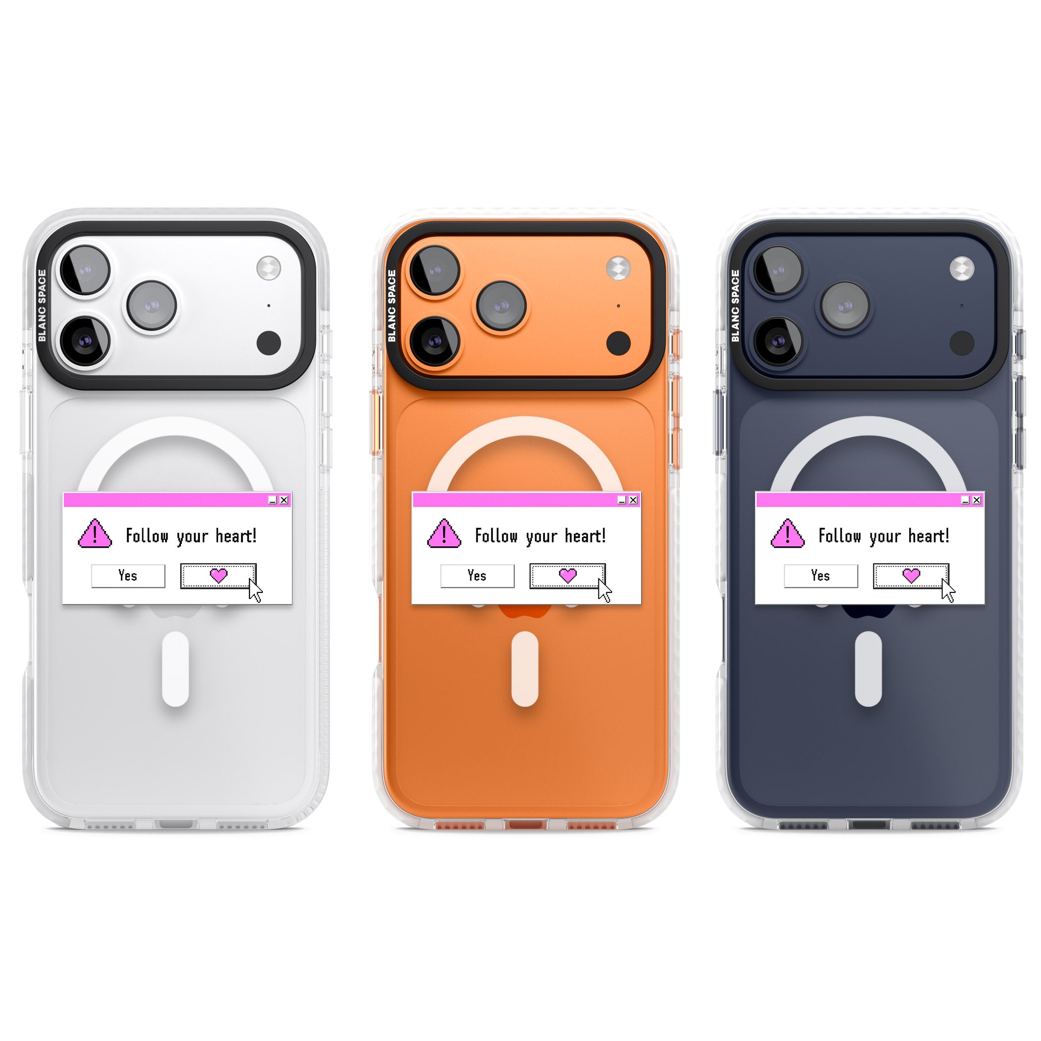 Follow Your Heart.Exe iPhone 17 Pro Impact Pro Clear Phone Case APT Impact Protection