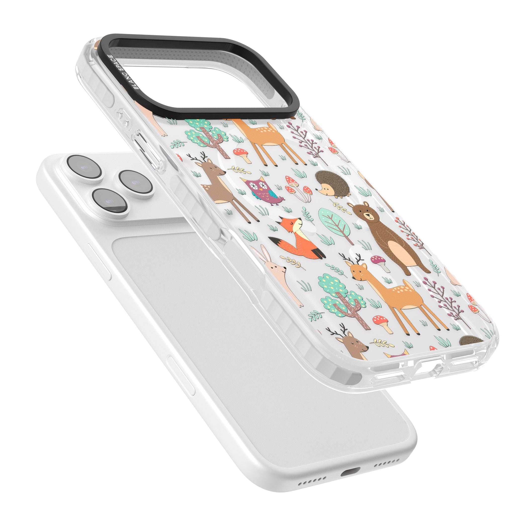 Wildlife Pattern iPhone 17 Pro Impact Pro Clear Phone Case Colours