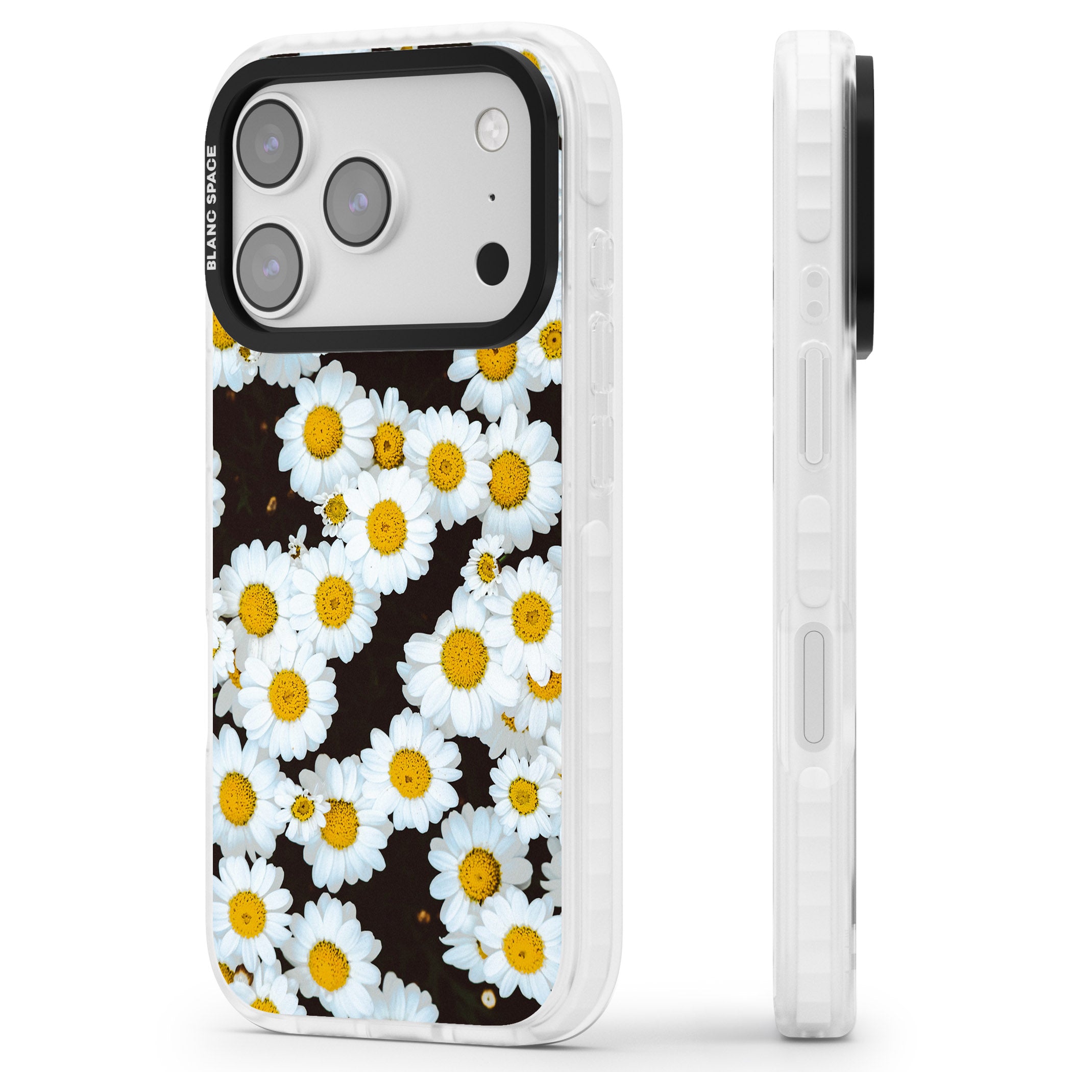Daisy Dream iPhone 17 Pro Impact Pro Clear Phone Case Side Profile