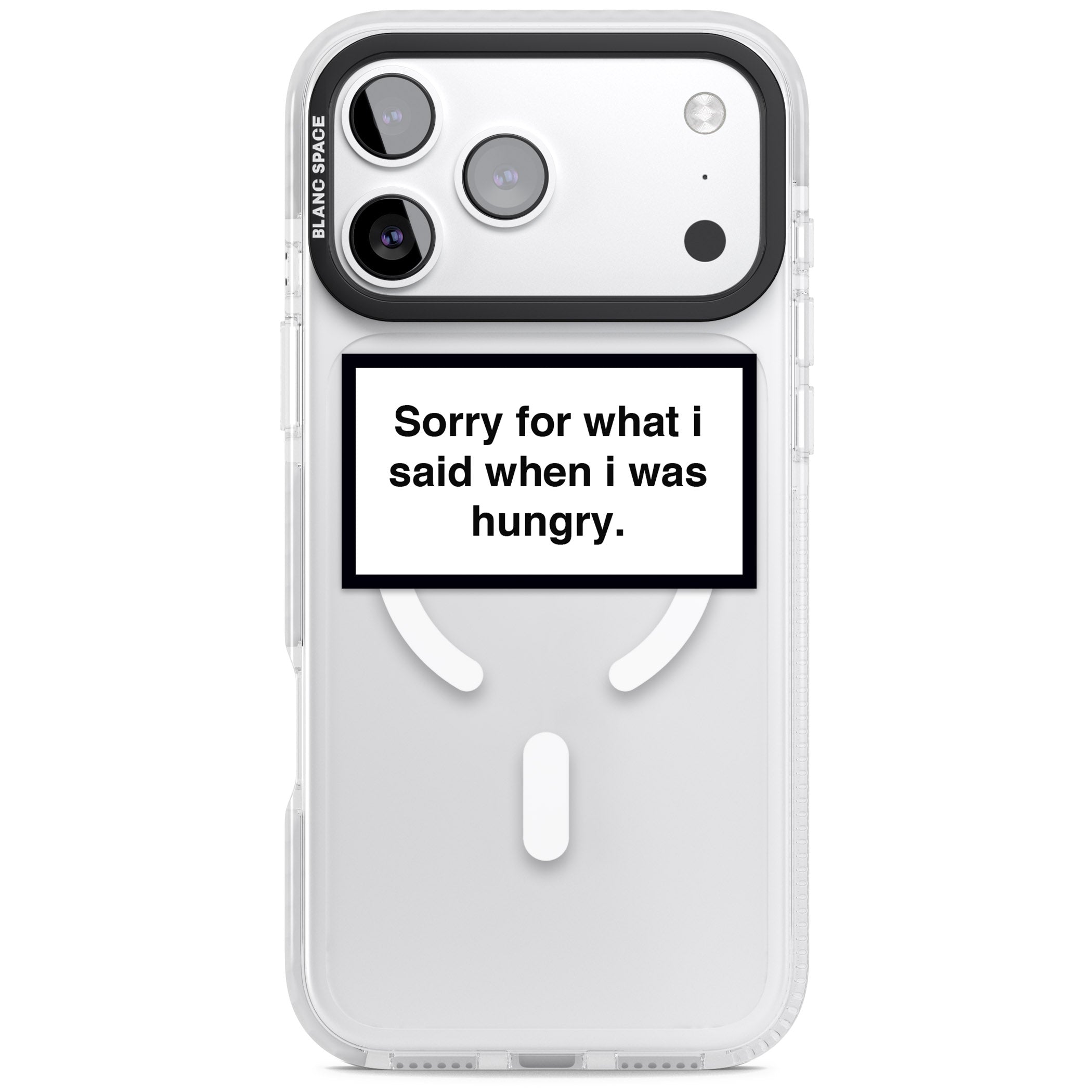 Sorry For What I Said iPhone 17 Pro Impact Pro Clear Phone Case